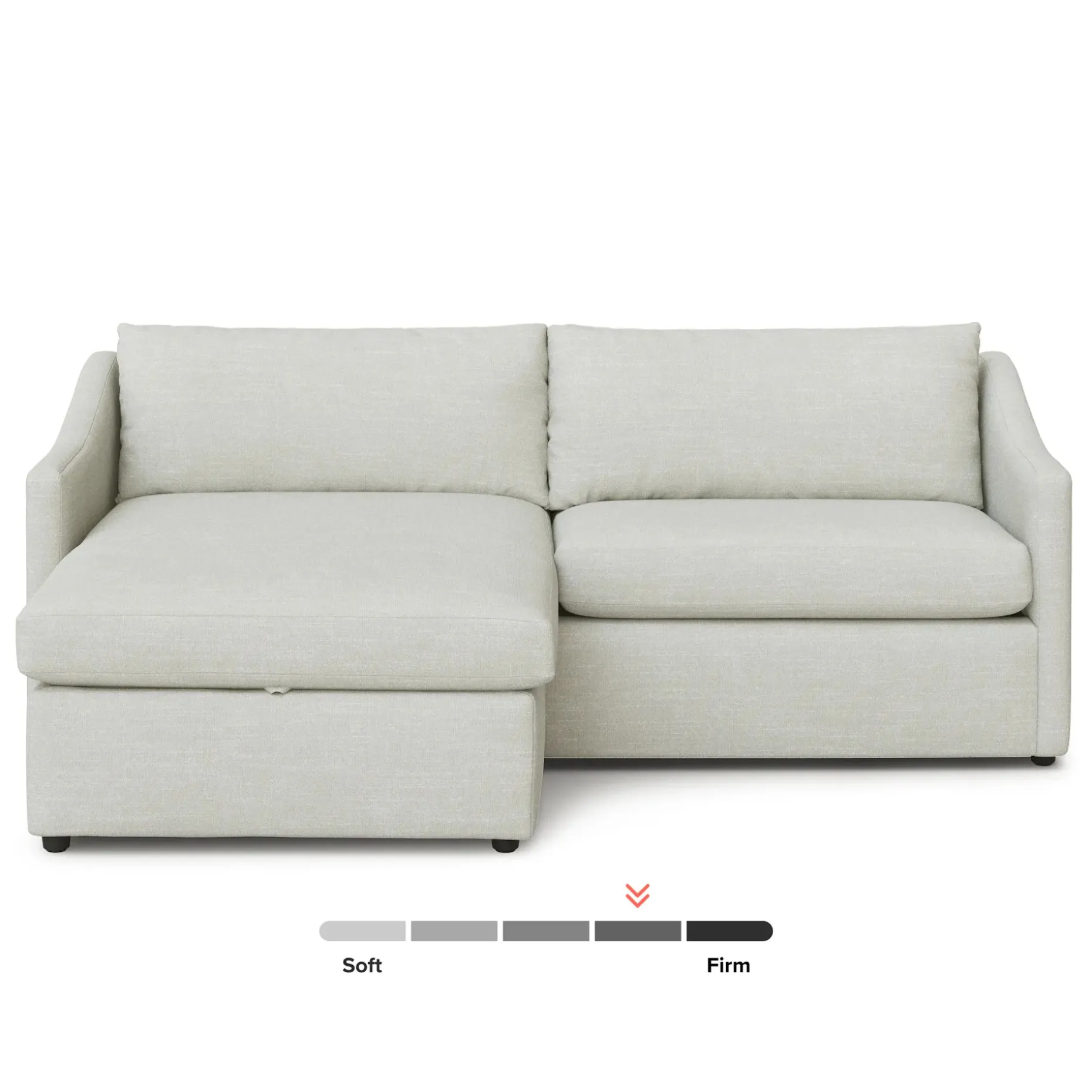 Landry 84.5" Reversible Storage Sectional - Napa Dove