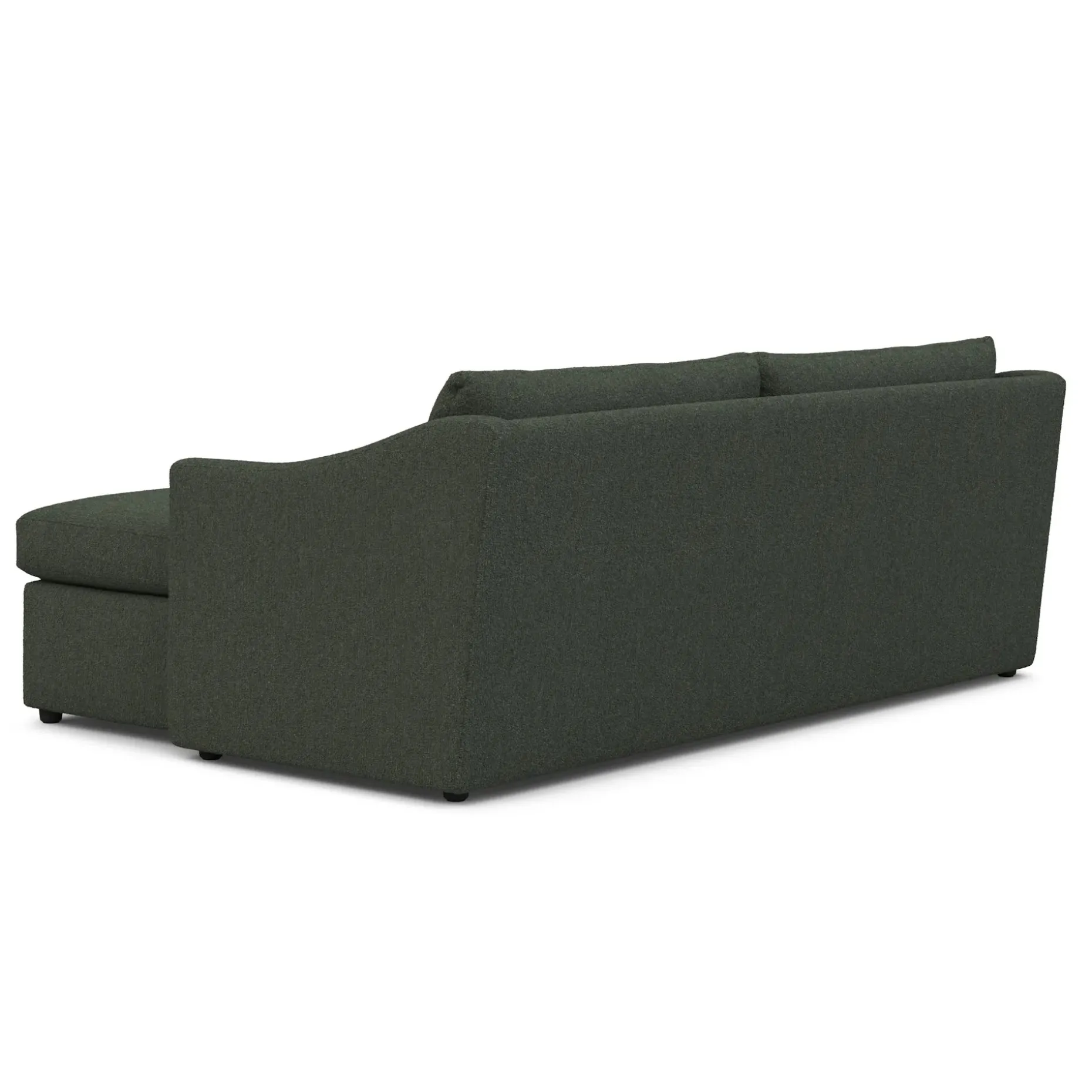 Landry 84.5" Reversible Storage Sectional - Green Wool Bouclé
