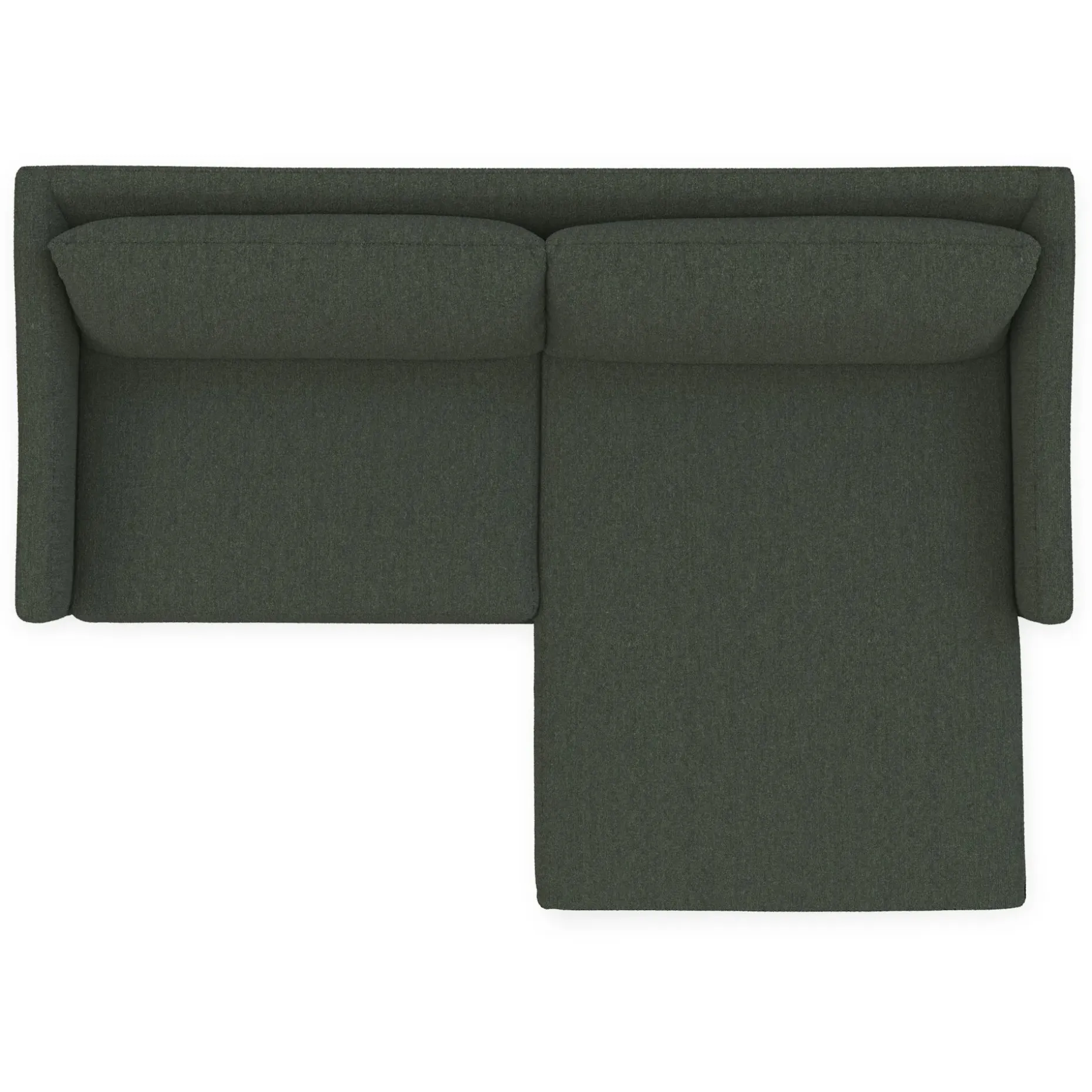Landry 84.5" Reversible Storage Sectional - Green Wool Bouclé