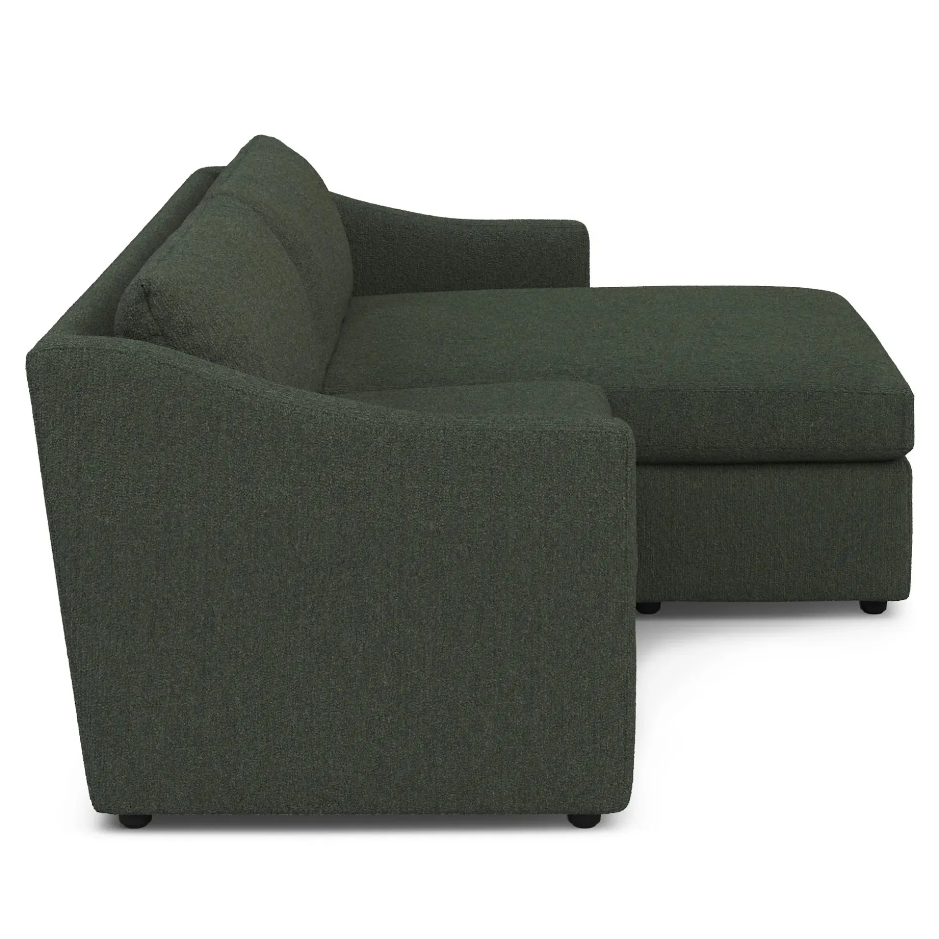 Landry 84.5" Reversible Storage Sectional - Green Wool Bouclé