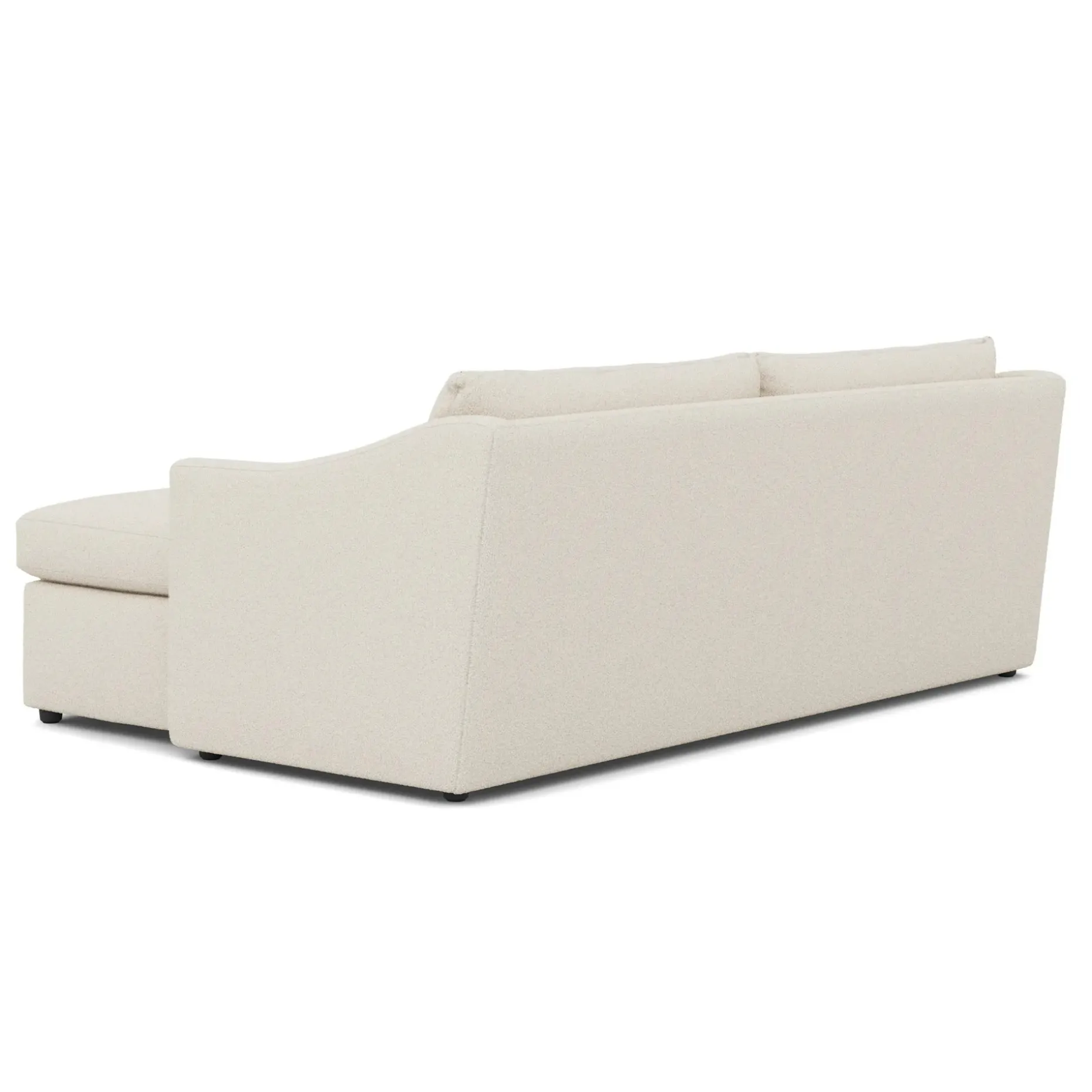 Landry 84.5" Reversible Storage Sectional - Ivory Wool Bouclé