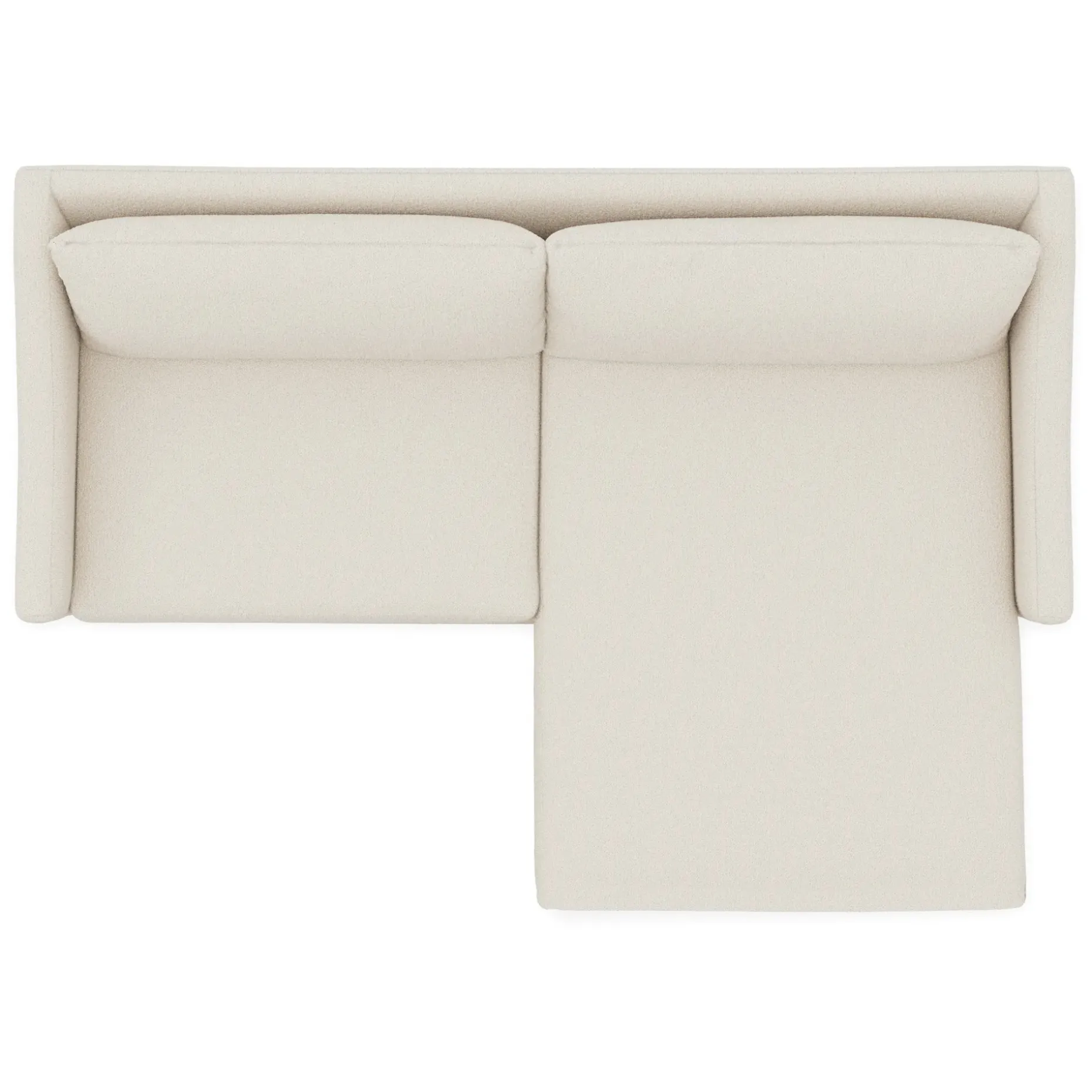 Landry 84.5" Reversible Storage Sectional - Ivory Wool Bouclé