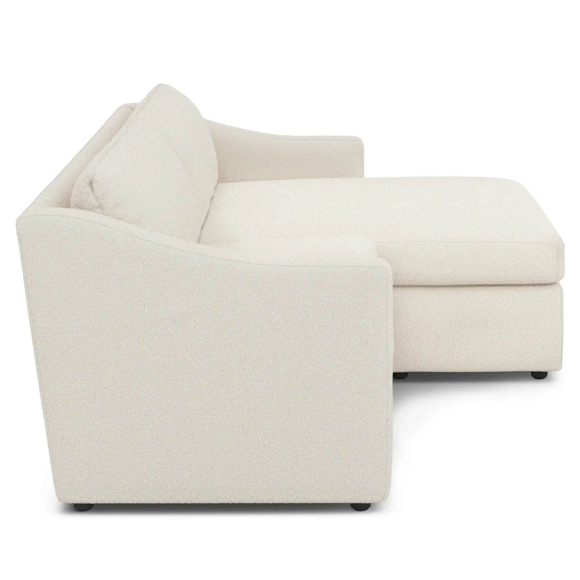 Landry 84.5" Reversible Storage Sectional - Ivory Wool Bouclé
