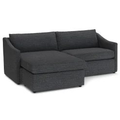 Landry 84.5" Reversible Storage Sectional - Napa Charcoal