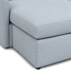 Landry 84.5" Reversible Storage Sectional - Silver Light Blue