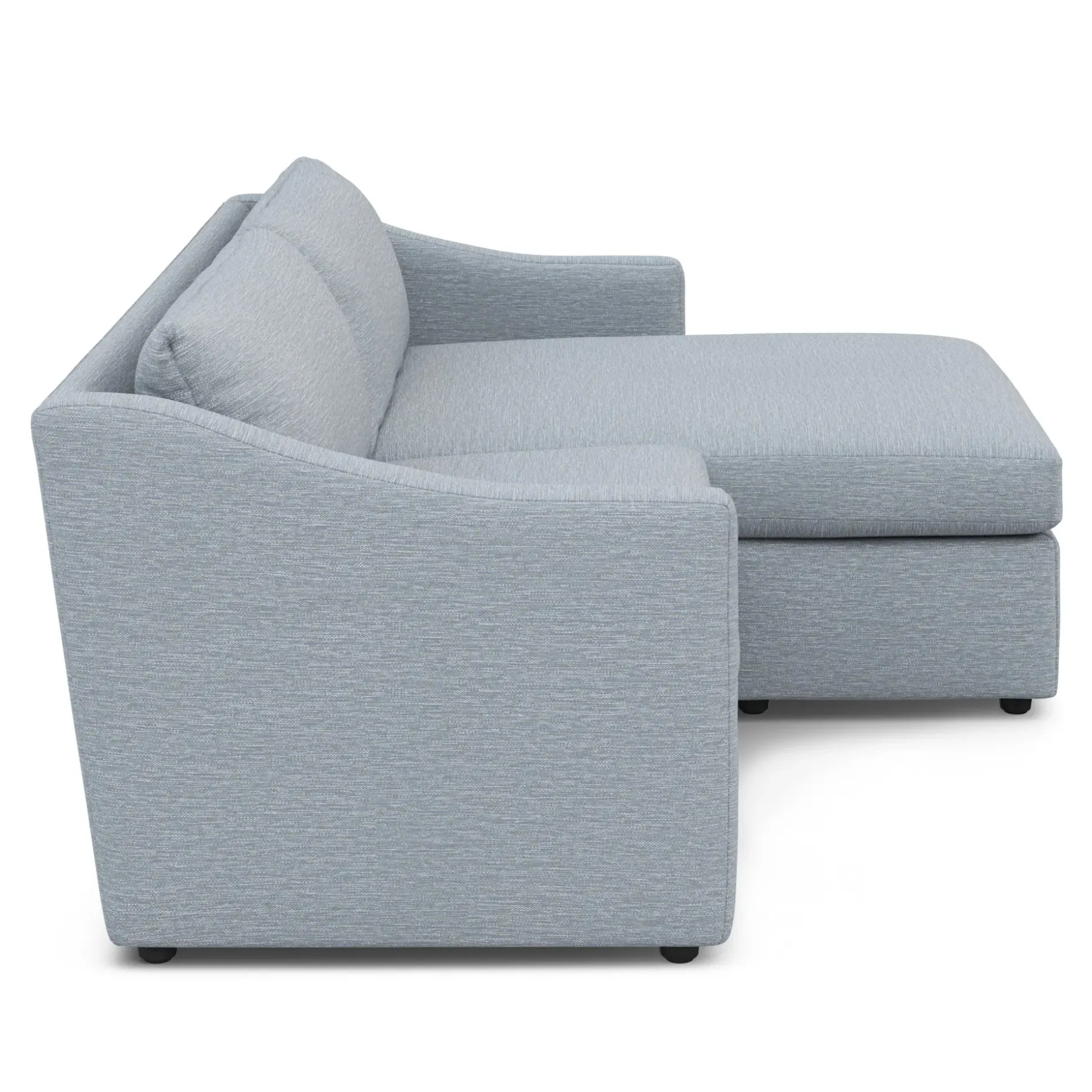 Landry 84.5" Reversible Storage Sectional - Silver Light Blue