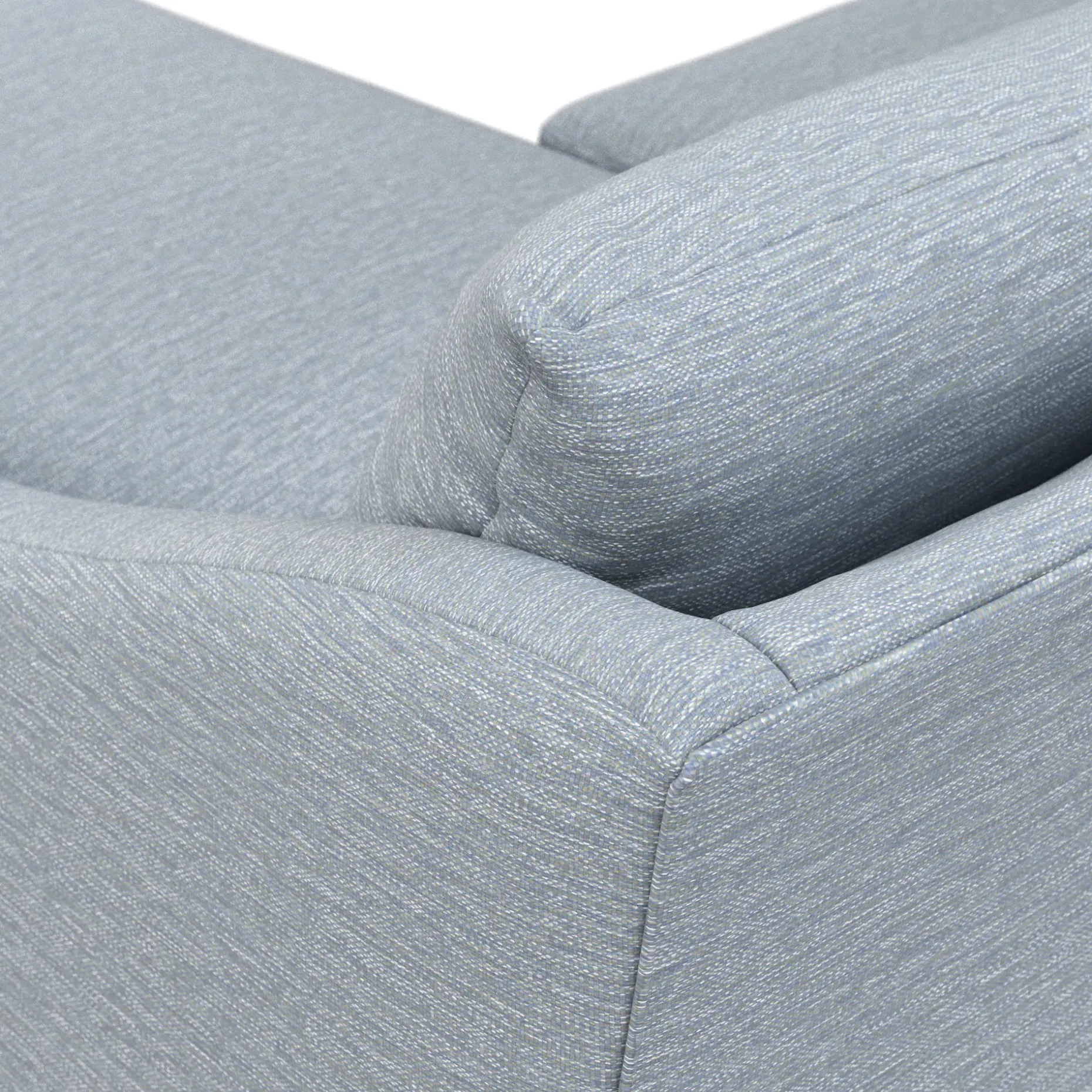 Landry 84.5" Reversible Storage Sectional - Silver Light Blue
