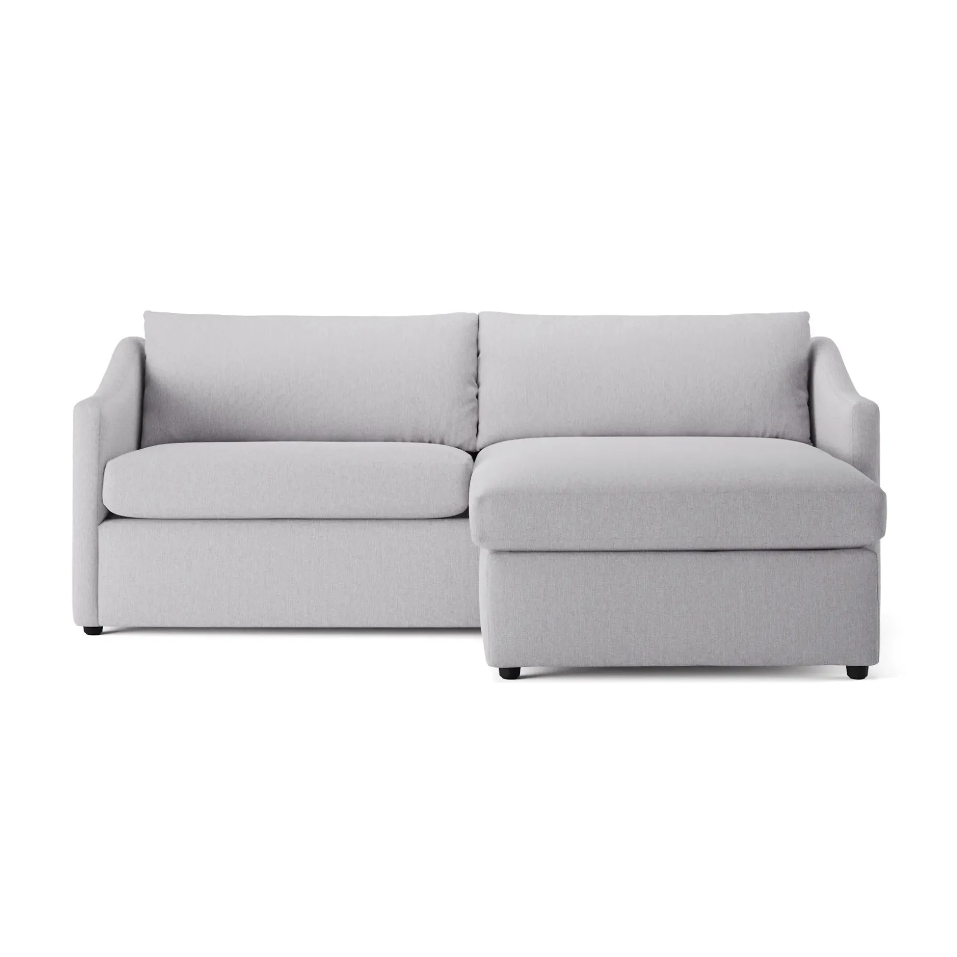 Landry 84.5" Reversible Storage Sectional - Silver Ivory