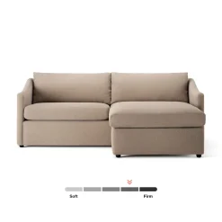 Landry 84.5" Reversible Storage Sectional - Sandstone Wool Bouclé