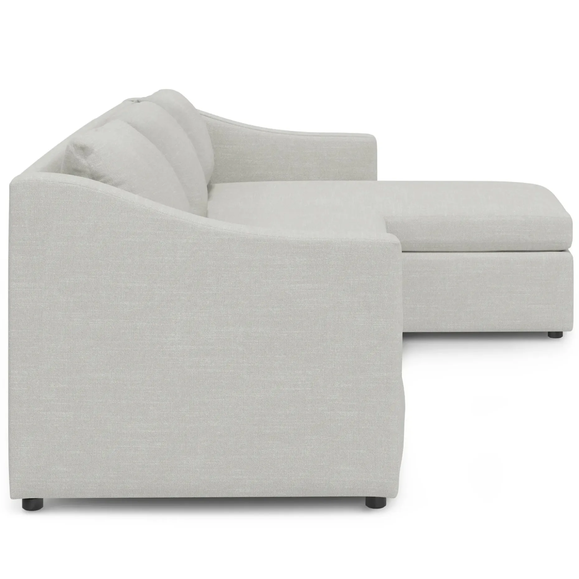 Landry 109" Right Storage Sleeper Sectional - Napa Dove