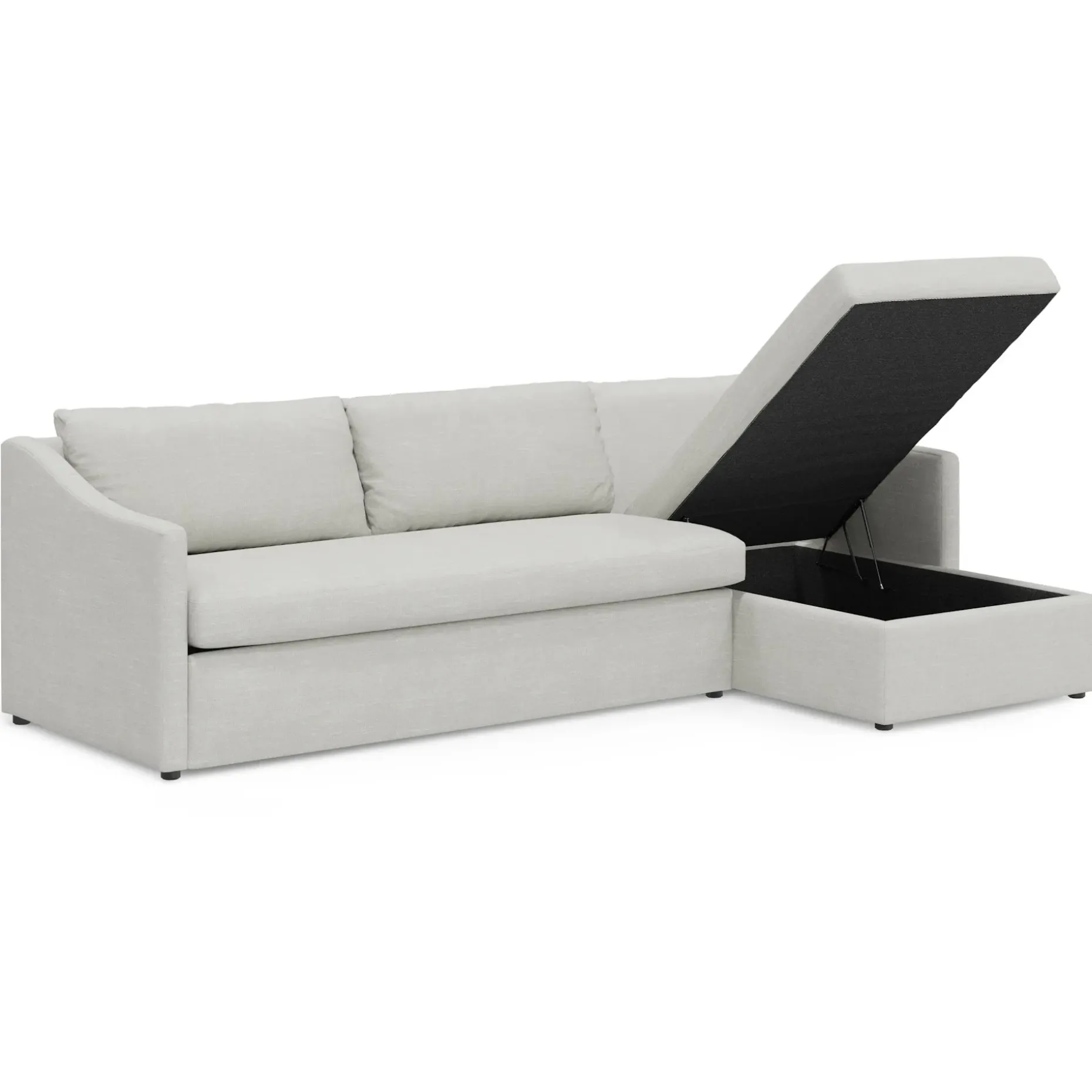 Landry 109" Right Storage Sleeper Sectional - Napa Dove