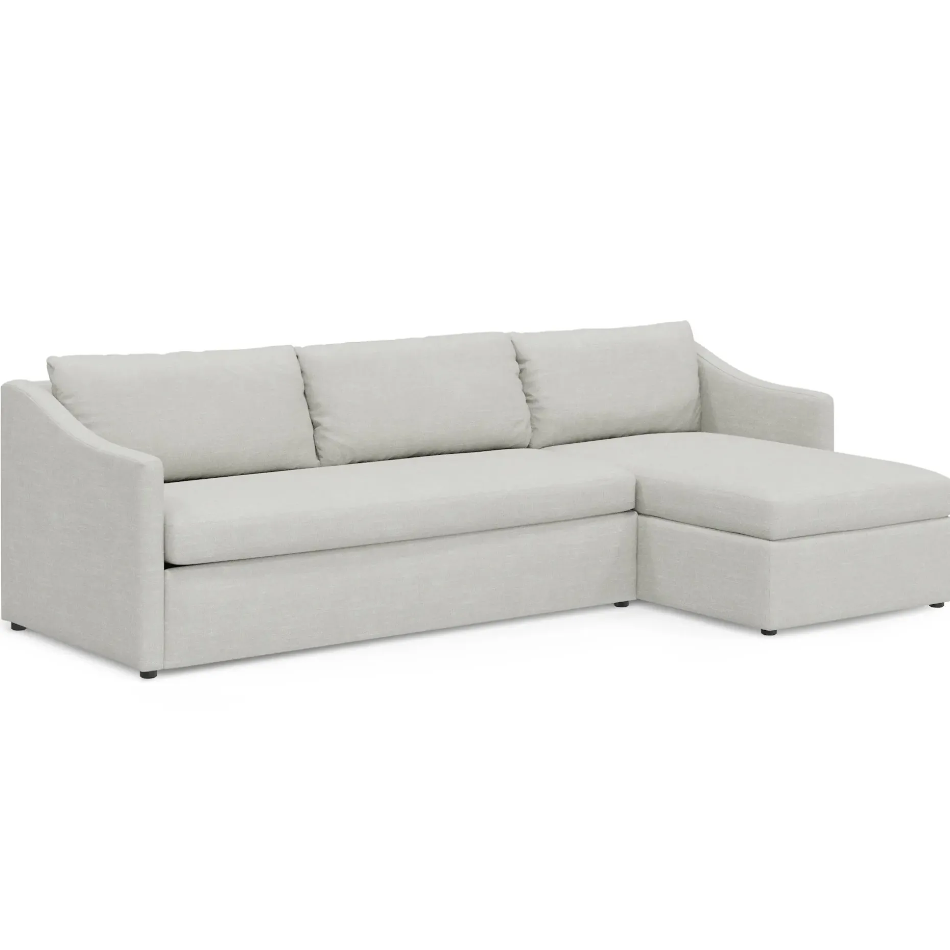 Landry 109" Right Storage Sleeper Sectional - Napa Dove