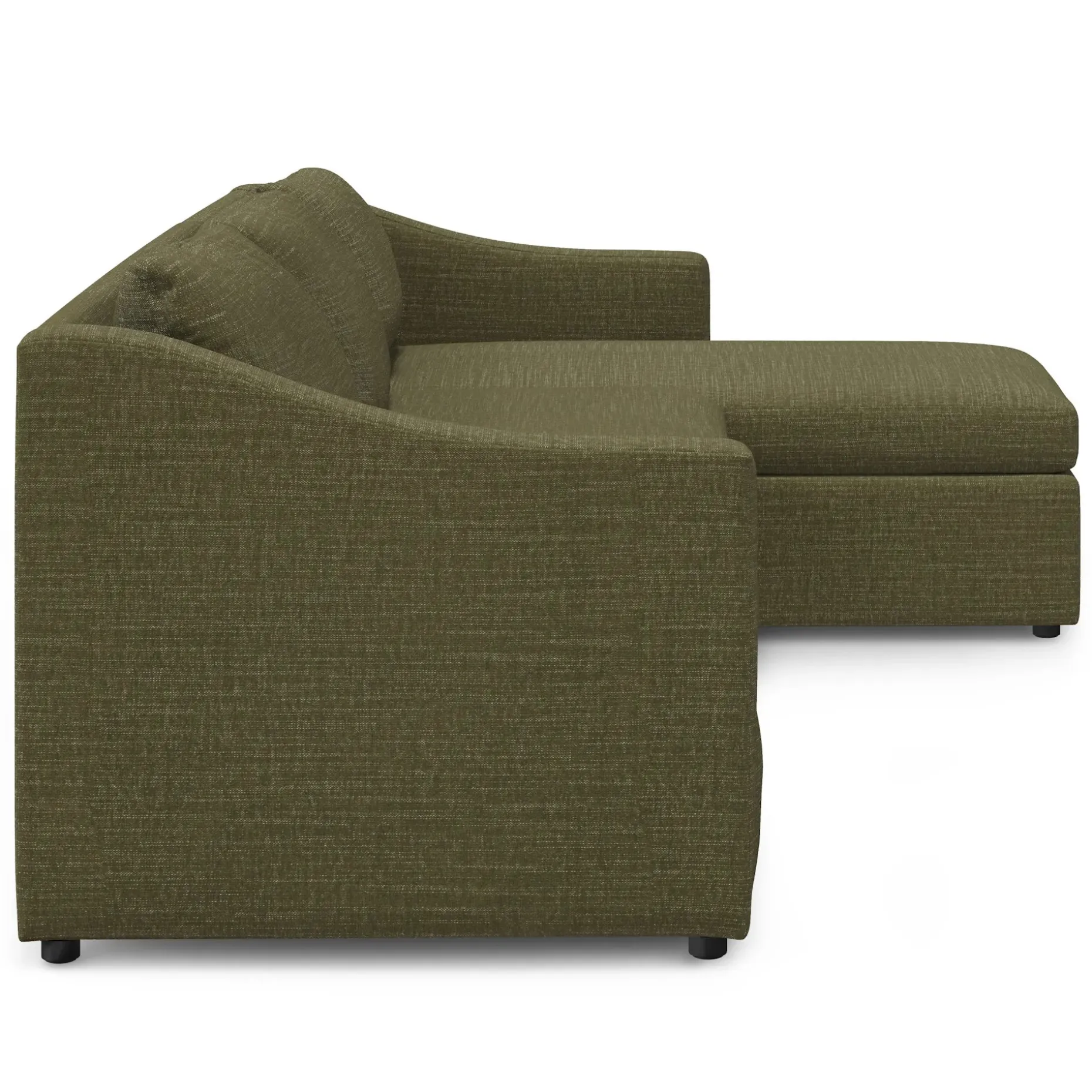 Landry 109" Right Storage Sleeper Sectional - Napa Moss