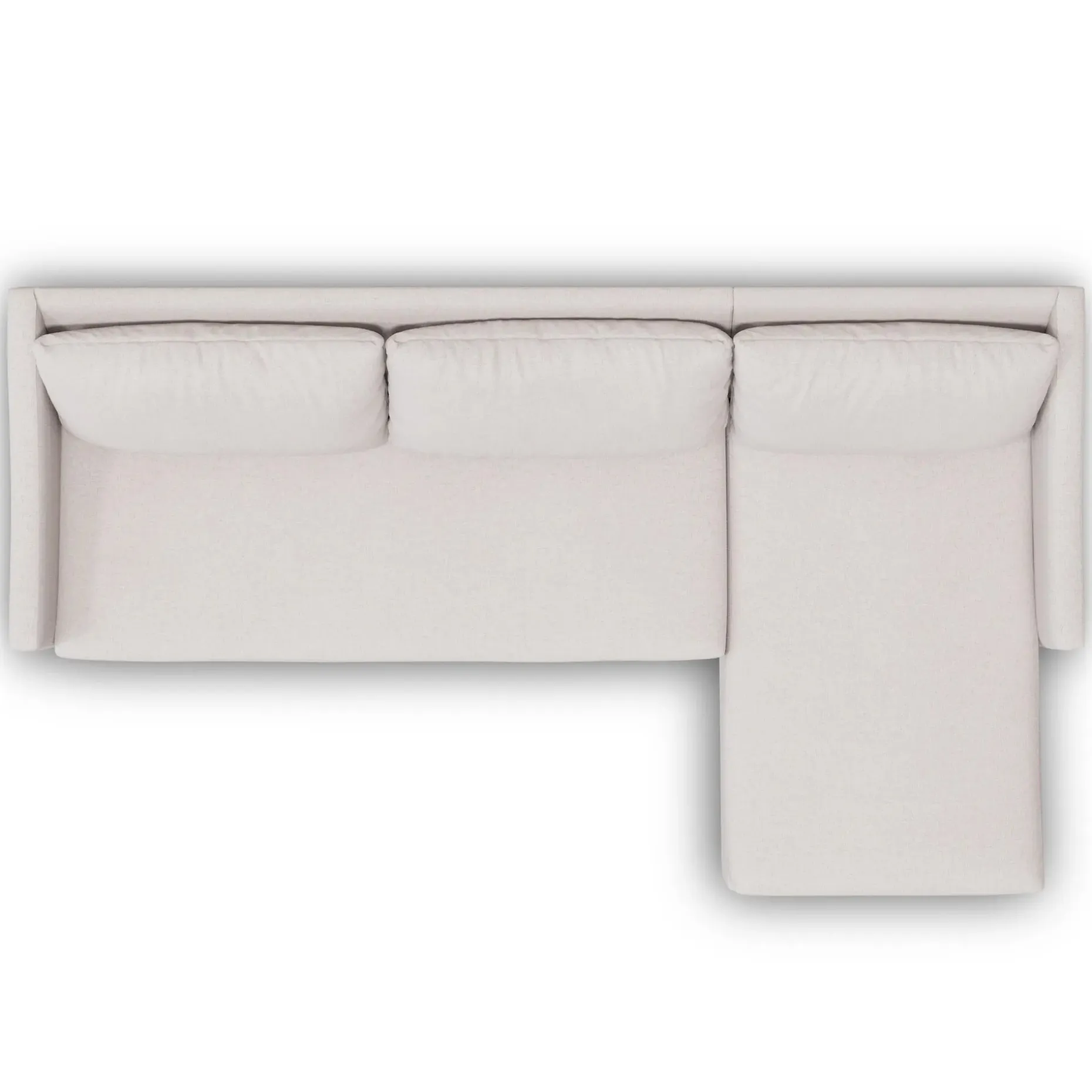 Landry 109" Right Storage Sleeper Sectional - Napa White