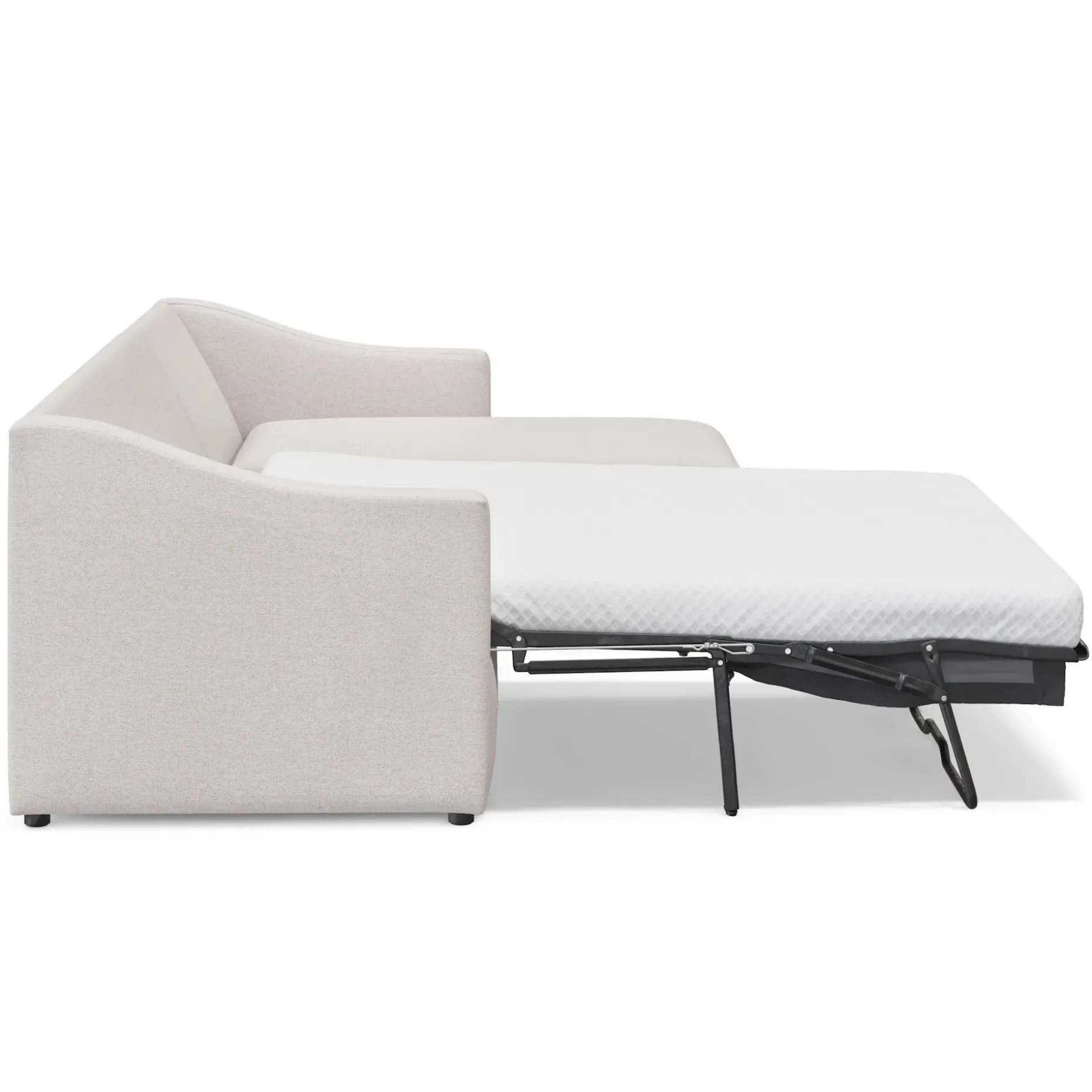 Landry 109" Right Storage Sleeper Sectional - Napa White