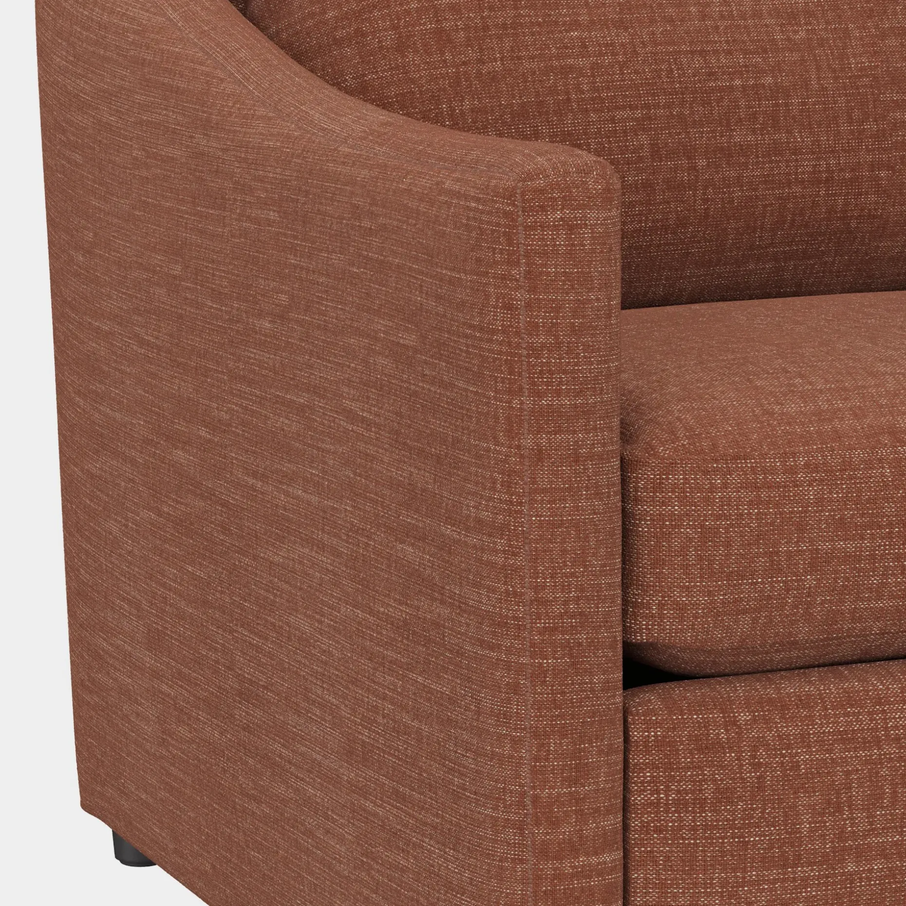 Landry 109" Right Storage Sleeper Sectional - Napa Rust