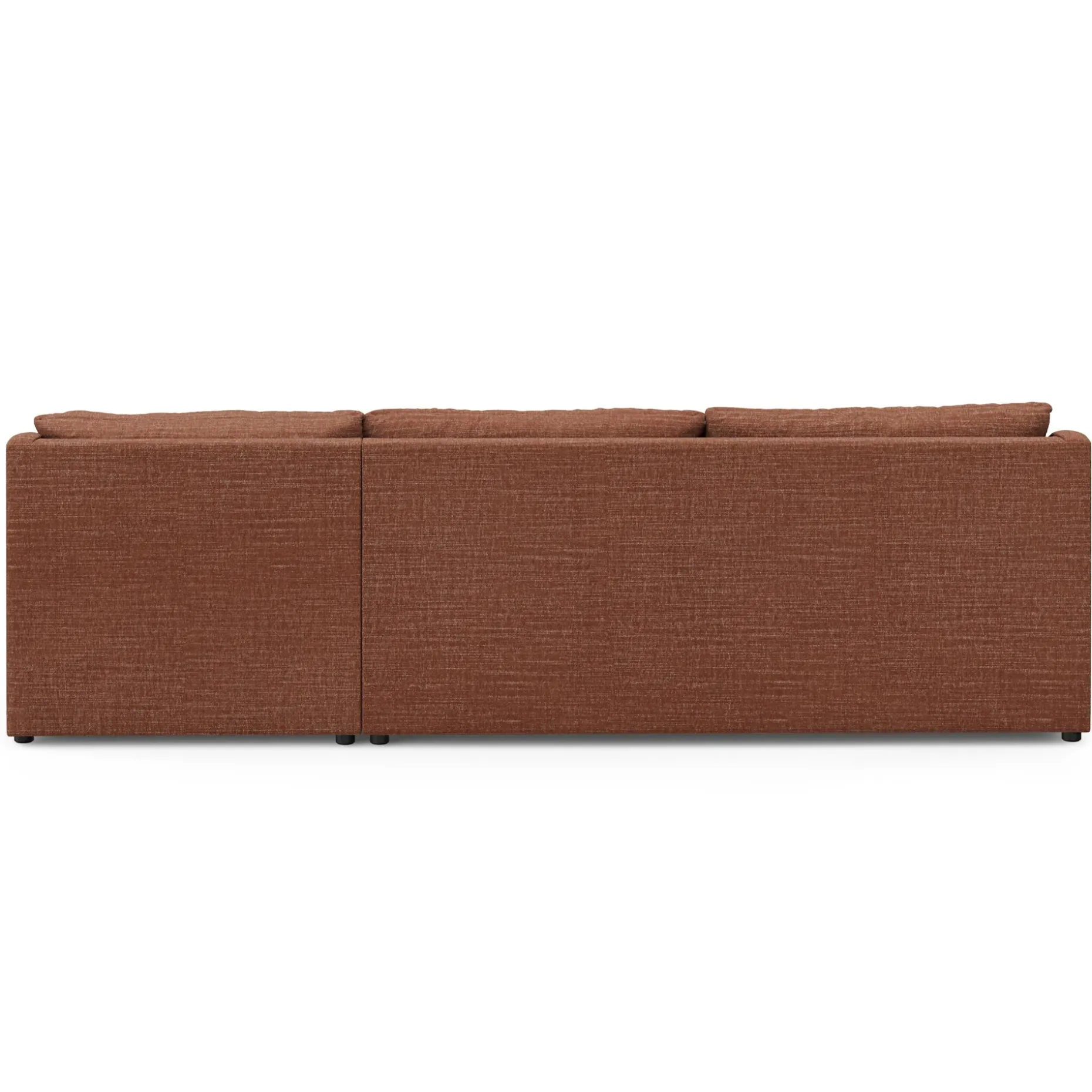 Landry 109" Right Storage Sleeper Sectional - Napa Rust