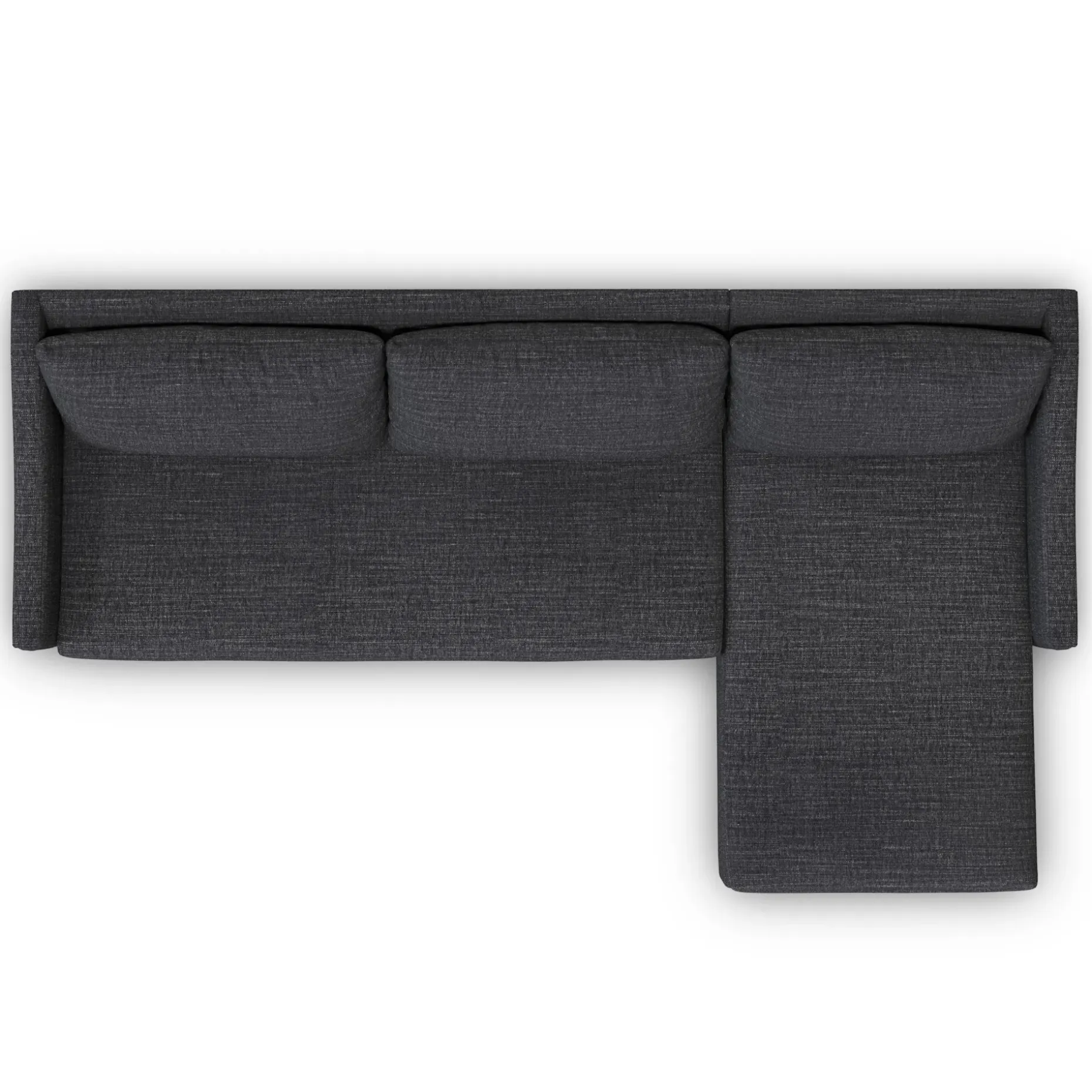 Landry 109" Right Storage Sleeper Sectional - Napa Charcoal