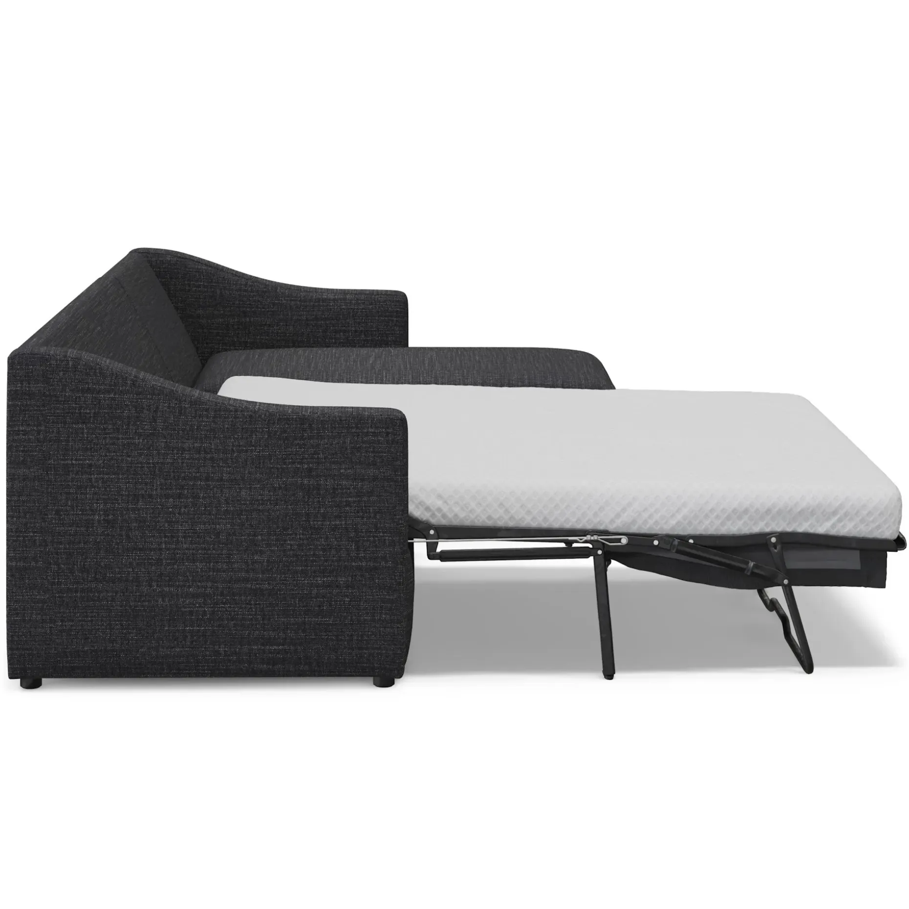 Landry 109" Right Storage Sleeper Sectional - Napa Charcoal