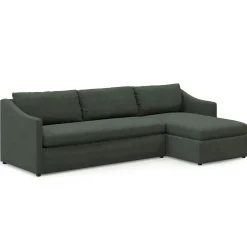 Landry 109" Right Storage Sleeper Sectional - Green Wool Bouclé