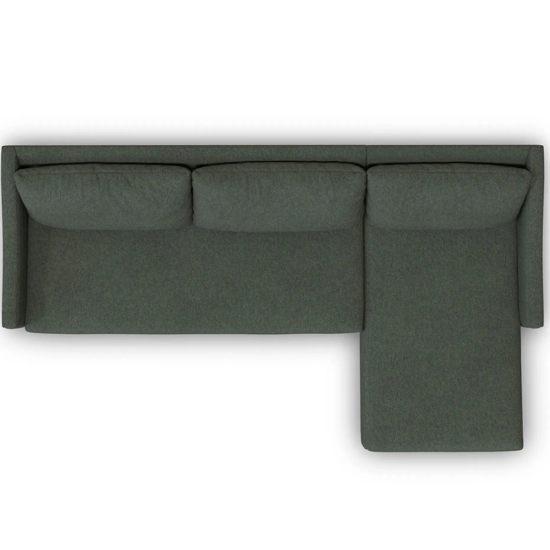 Landry 109" Right Storage Sleeper Sectional - Green Wool Bouclé