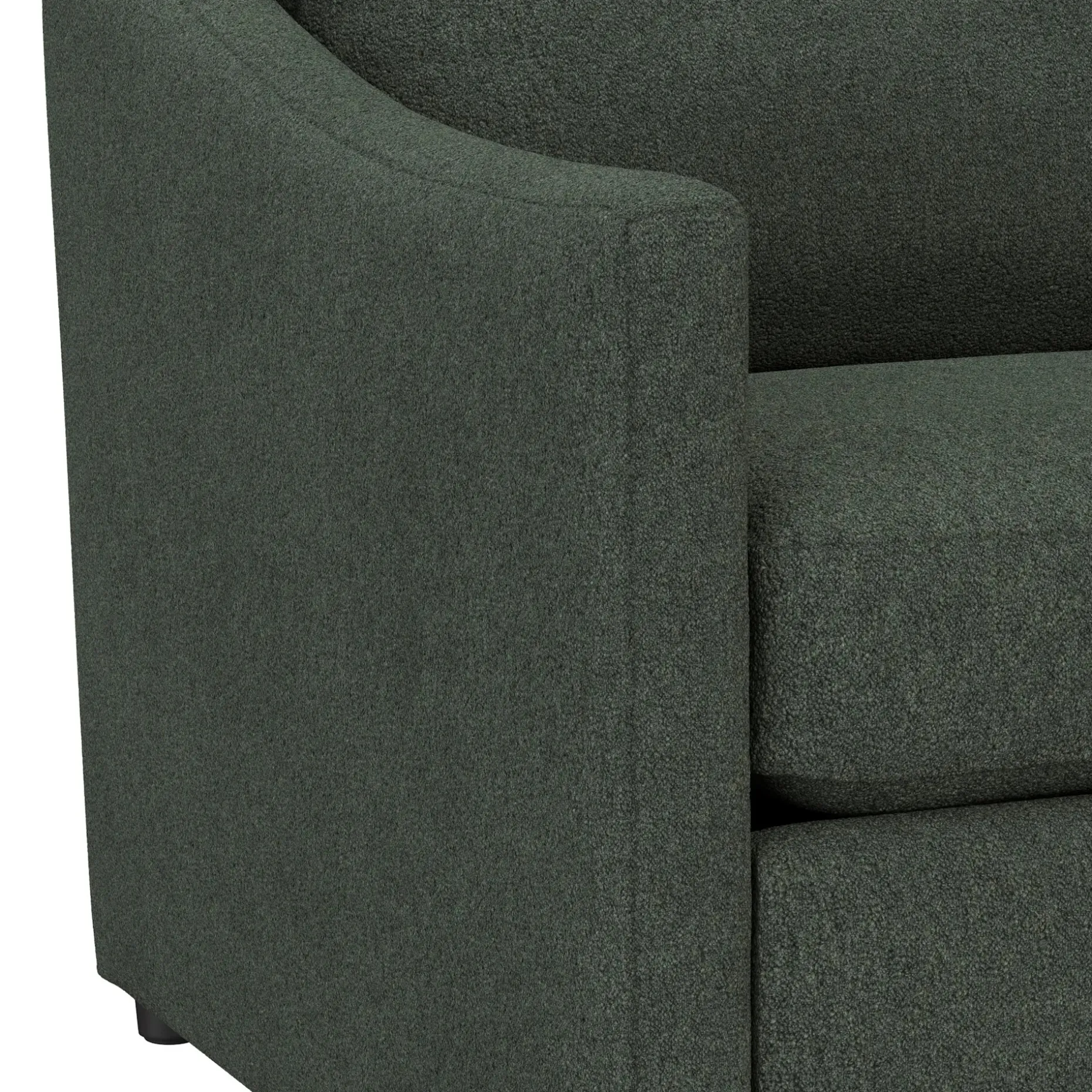 Landry 109" Right Storage Sleeper Sectional - Green Wool Bouclé