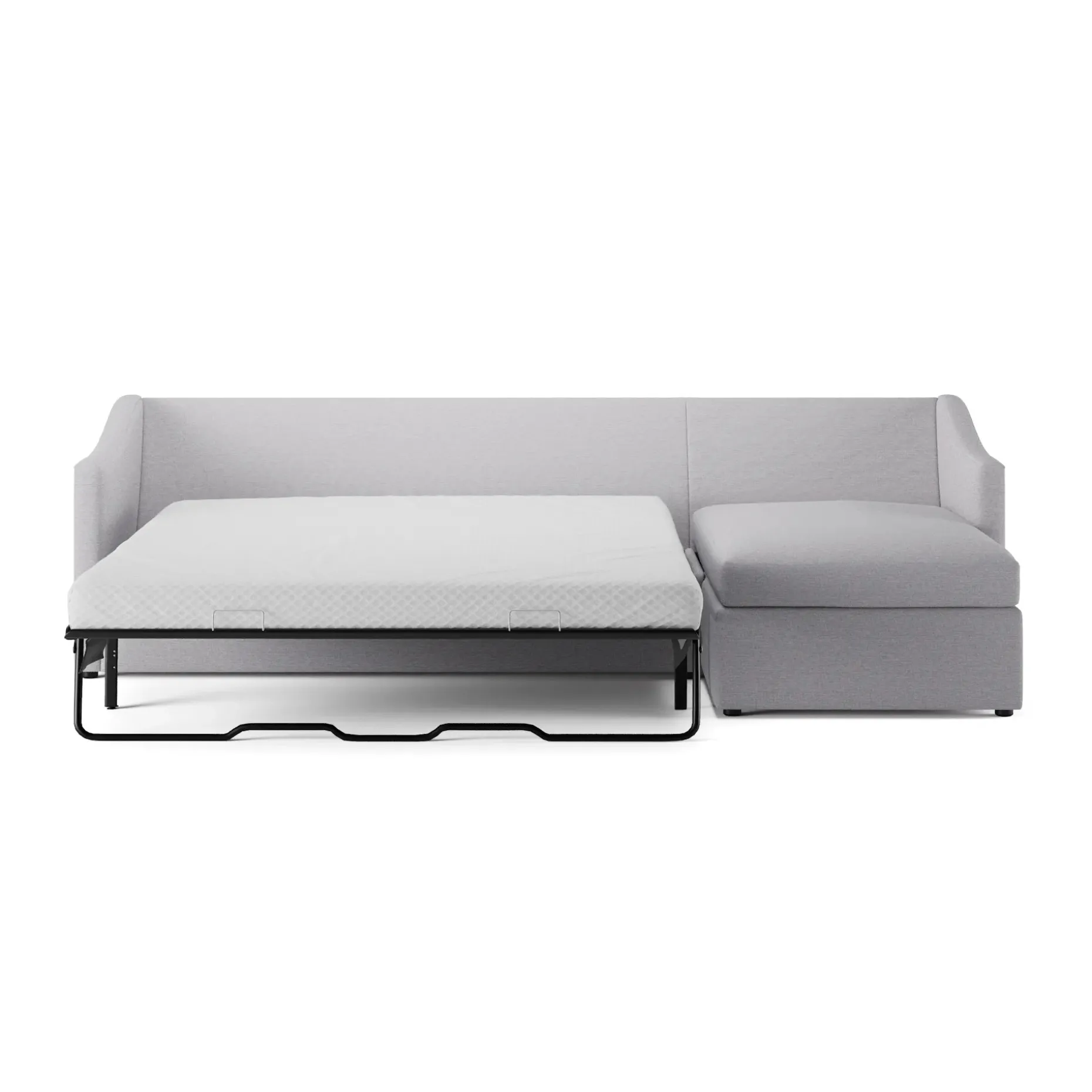 Landry 109" Right Storage Sleeper Sectional - Silver Ivory