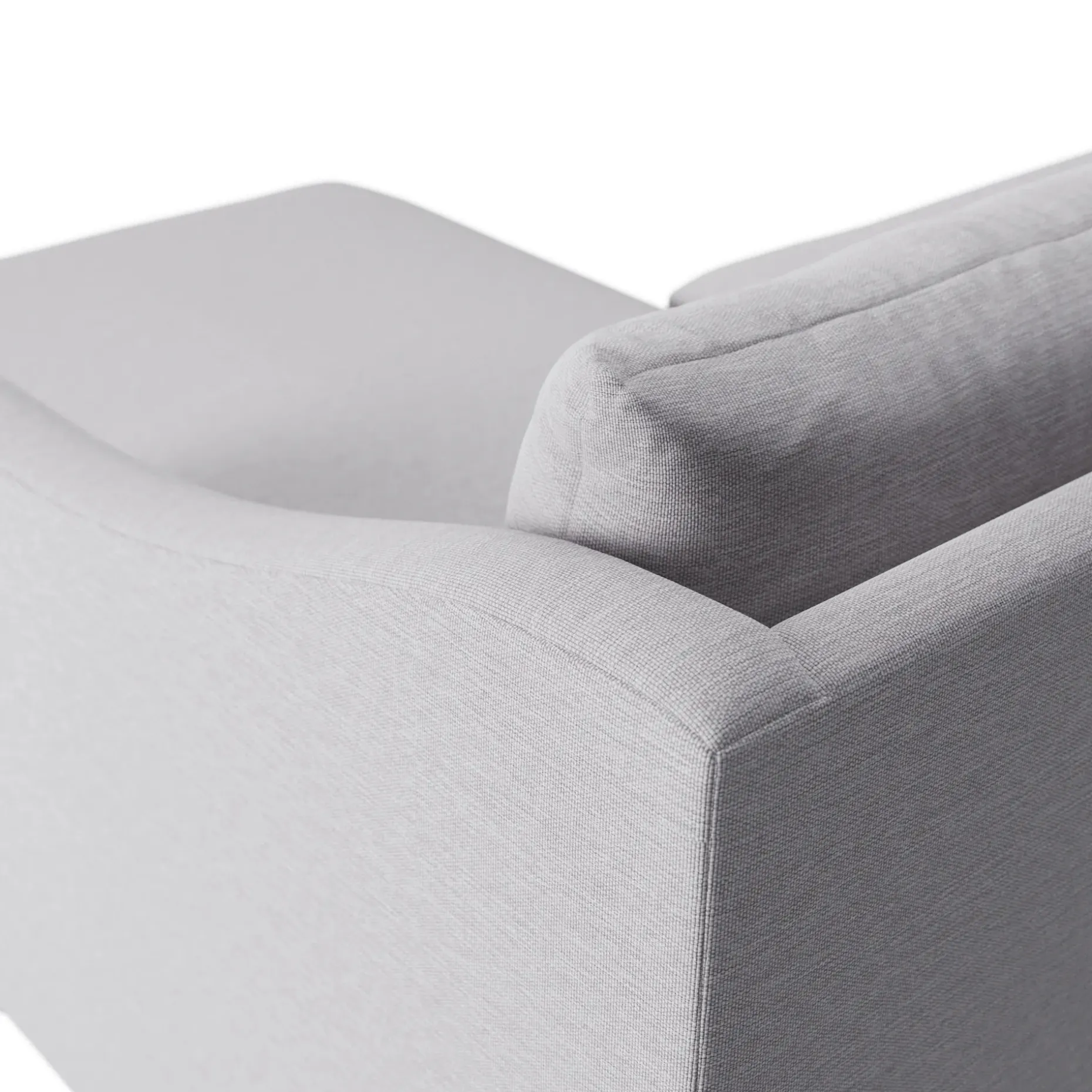 Landry 109" Right Storage Sleeper Sectional - Silver Ivory