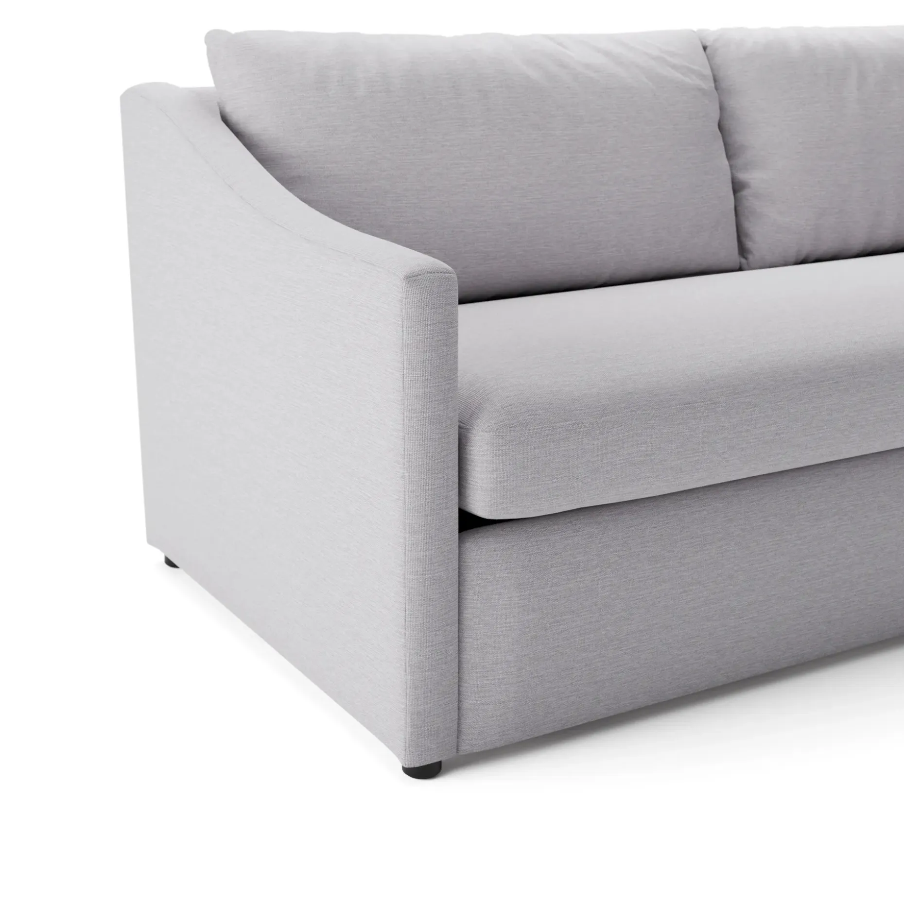 Landry 109" Right Storage Sleeper Sectional - Silver Ivory