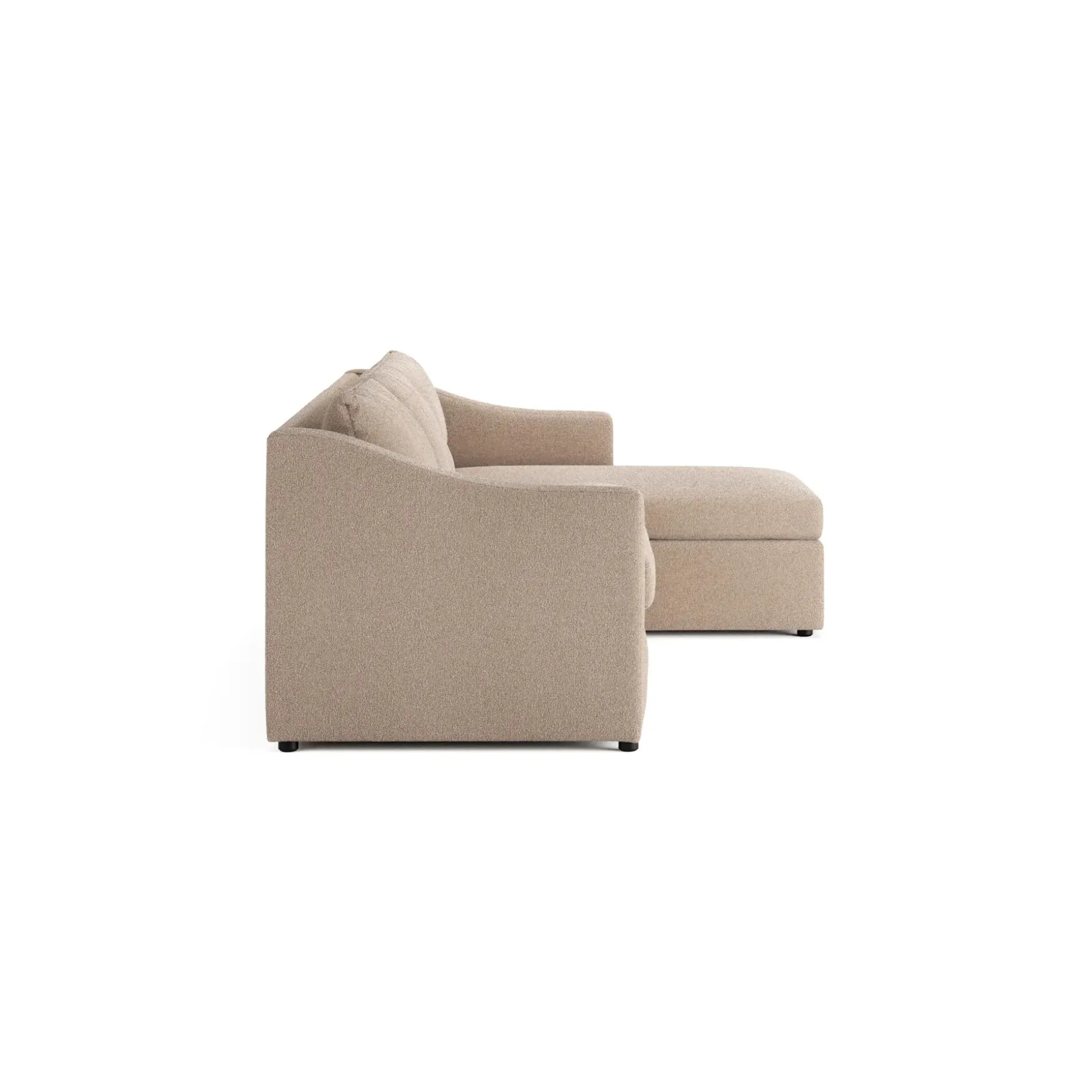Landry 109" Right Storage Sleeper Sectional - Sandstone Wool Bouclé