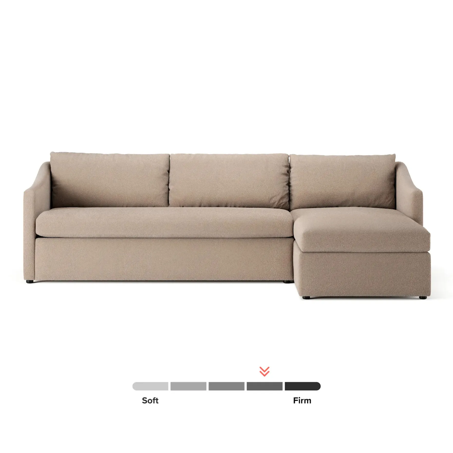 Landry 109" Right Storage Sleeper Sectional - Sandstone Wool Bouclé
