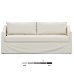 Landry 84.5" Slipcover Sofa - Fine White