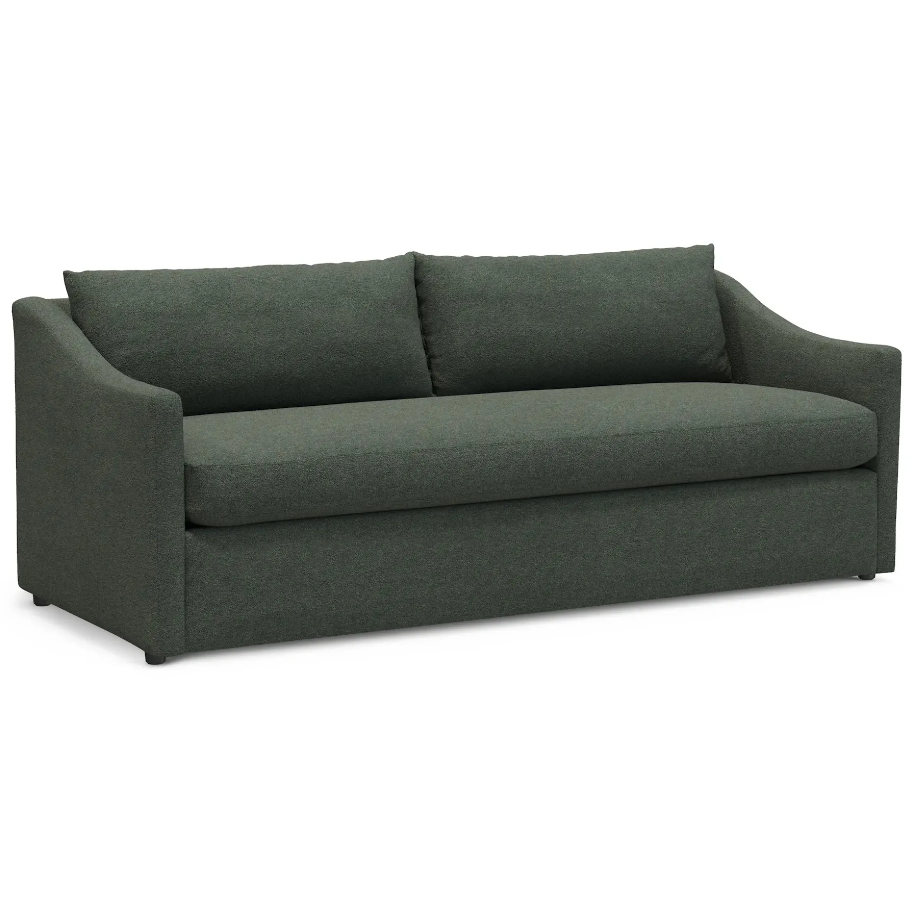 Landry 84.5" Sofa Bed - Green Wool Bouclé