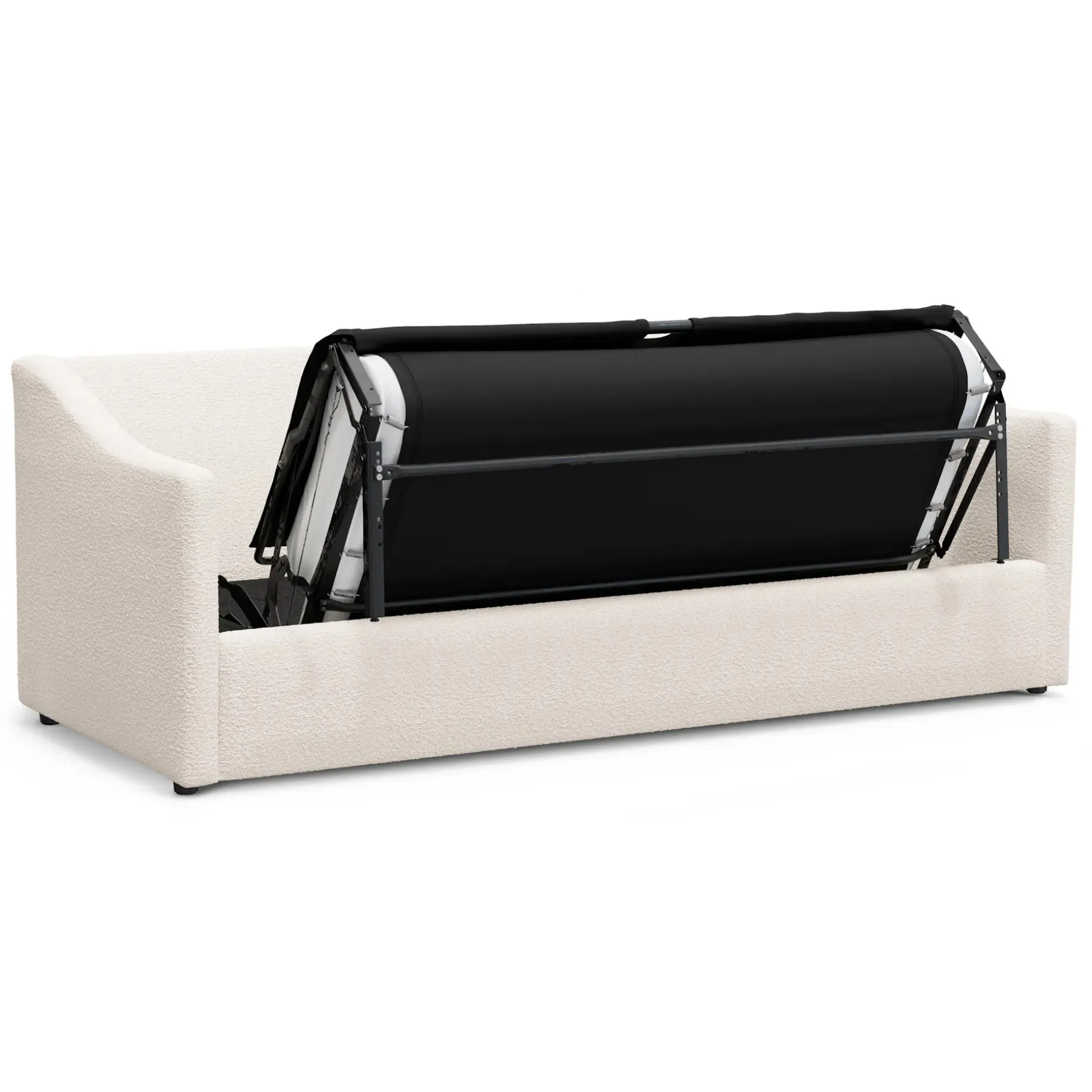 Landry 84.5" Sofa Bed - Ivory Wool Bouclé