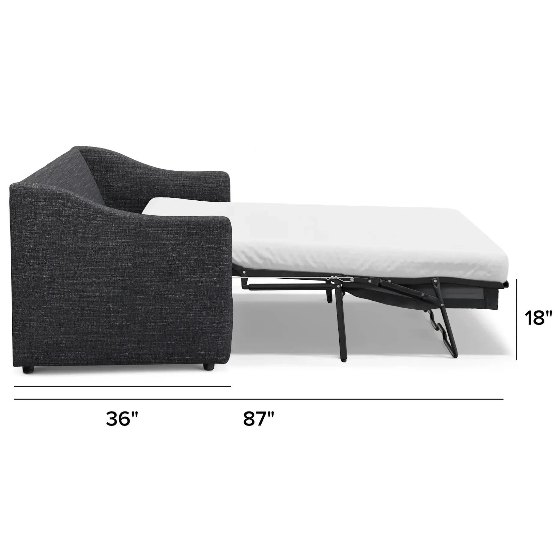 Landry 84.5" Sofa Bed - Napa Charcoal