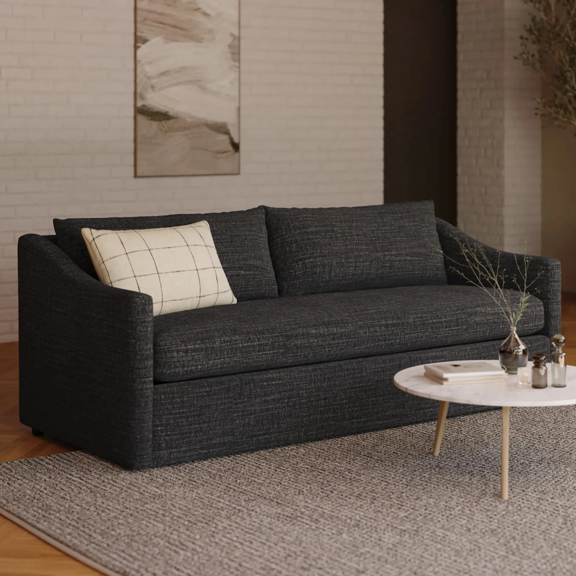 Landry 84.5" Sofa Bed - Napa Charcoal