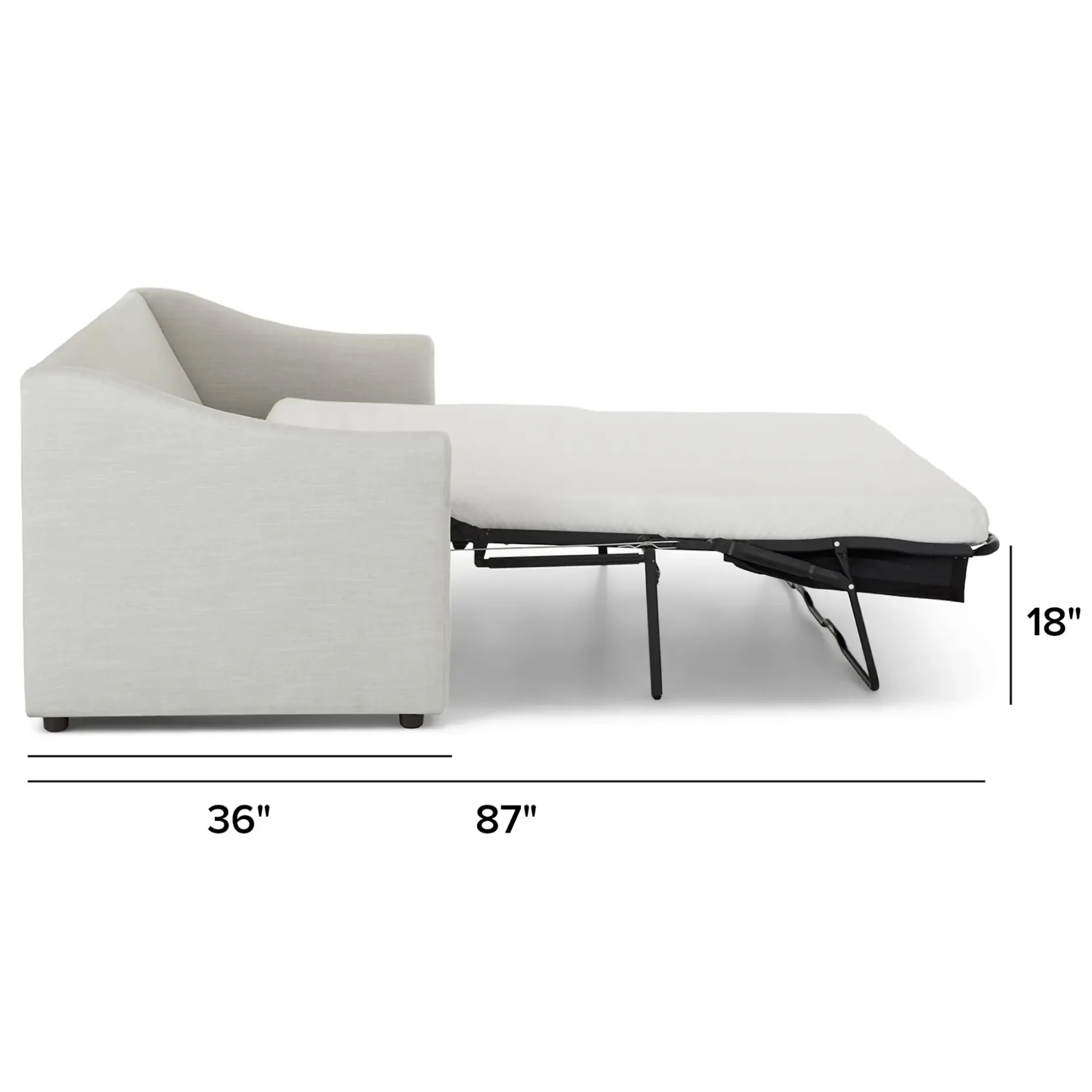 Landry 84.5" Sofa Bed - Napa Dove