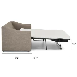 Landry 84.5" Sofa Bed - Napa Taupe