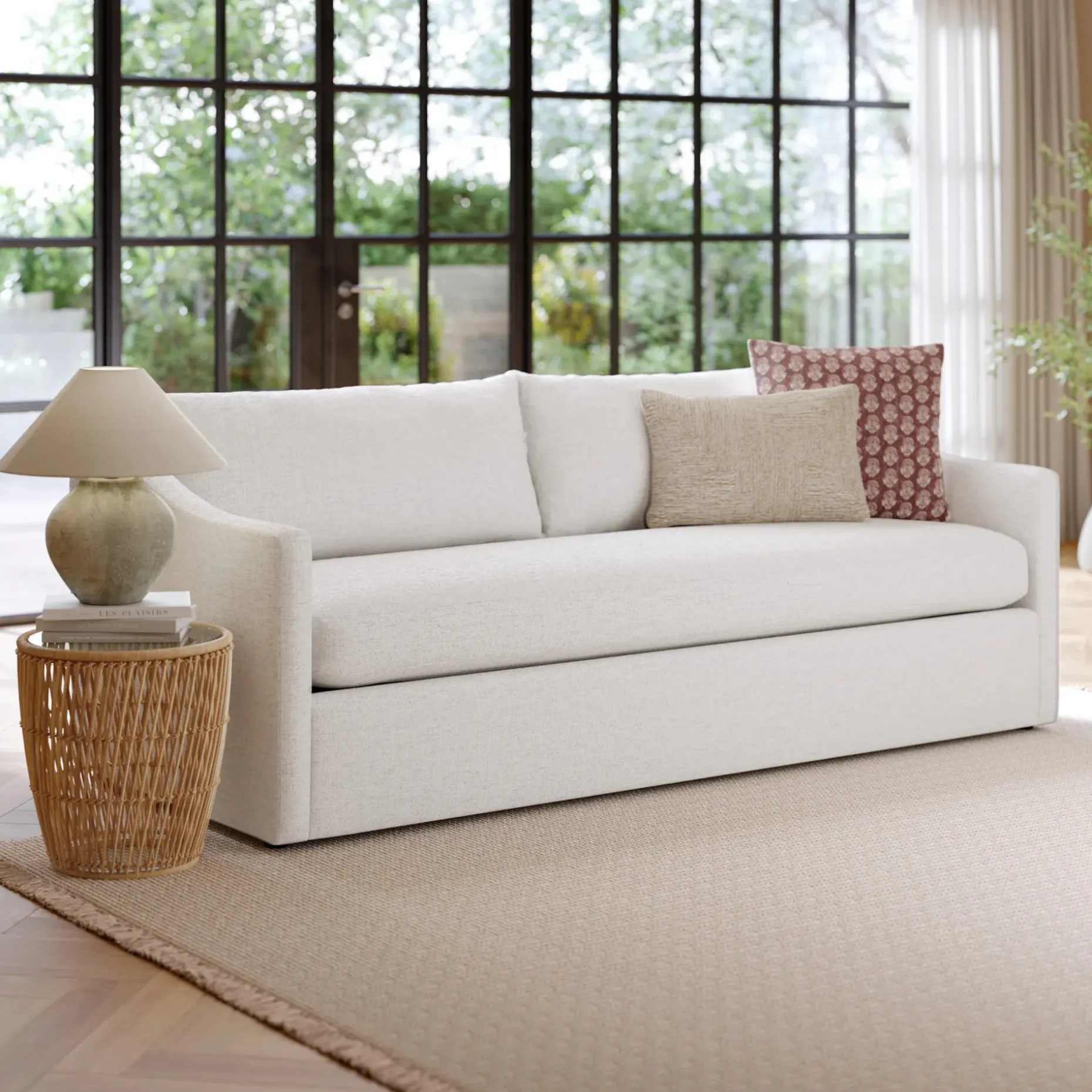 Landry 84.5" Sofa Bed - Napa White