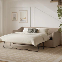 Landry 84.5" Sofa Bed - Sandstone Wool Bouclé