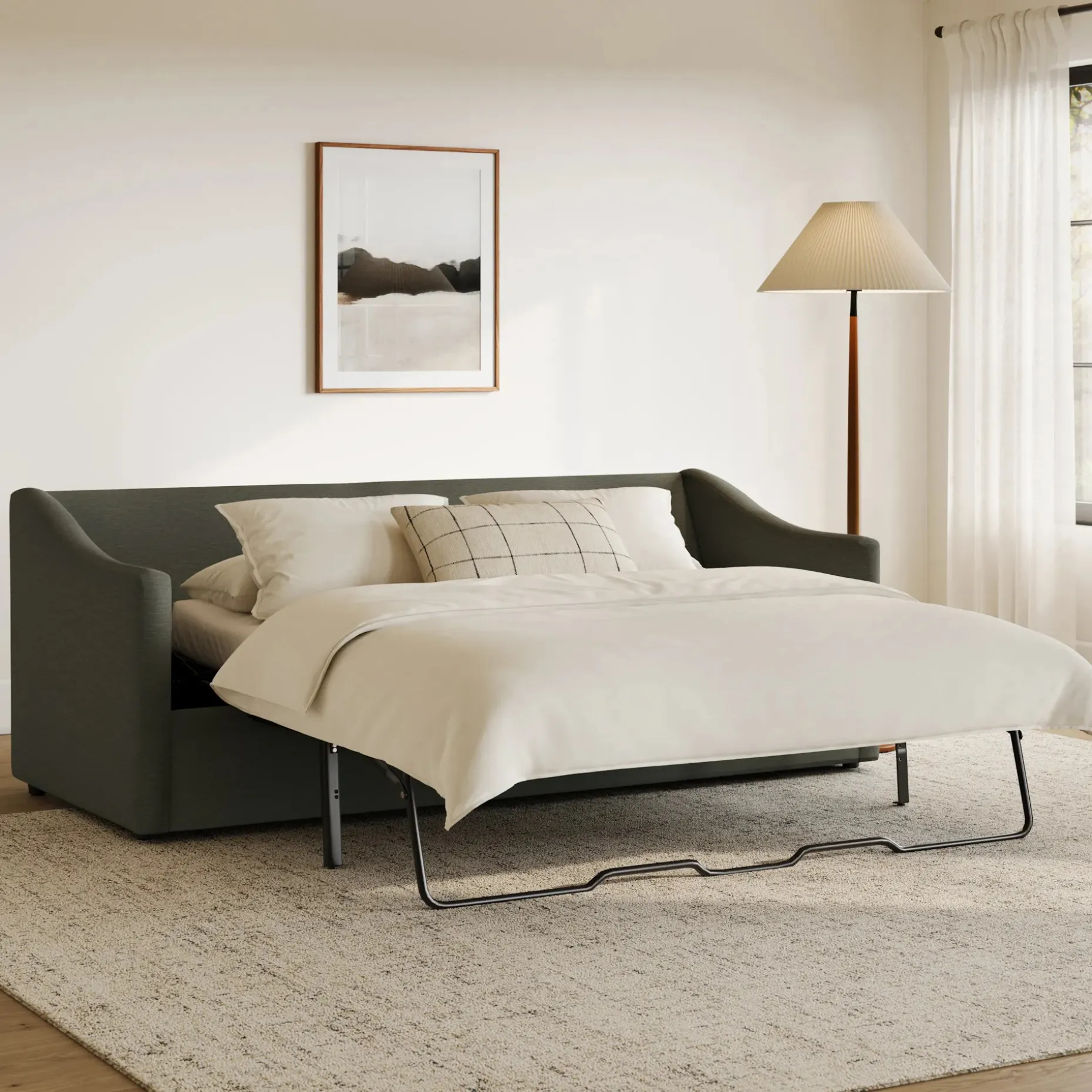 Landry 84.5" Sofa Bed - Silver Moss