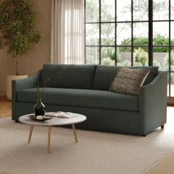Landry 84.5" Sofa - Green Wool Bouclé