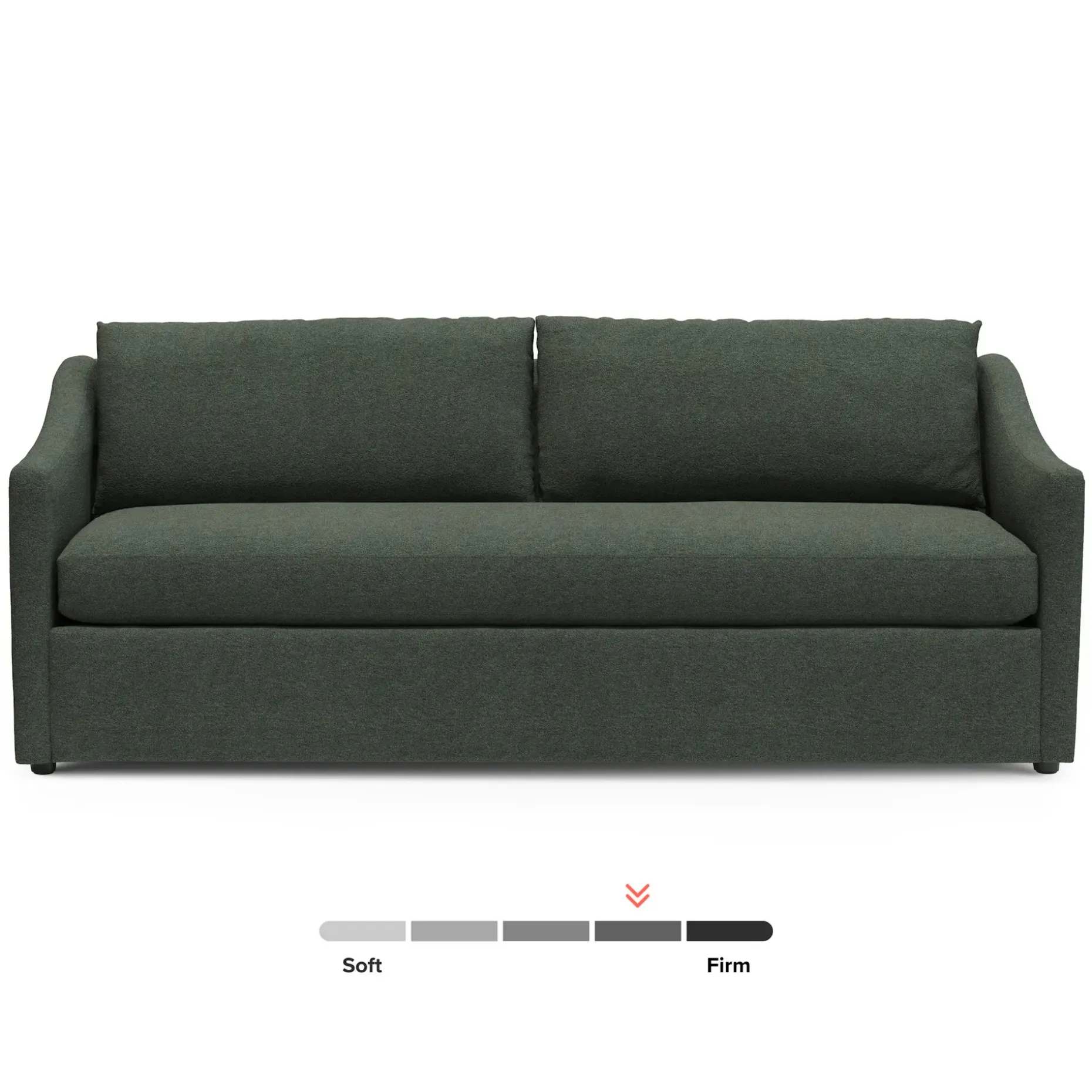 Landry 84.5" Sofa - Green Wool Bouclé