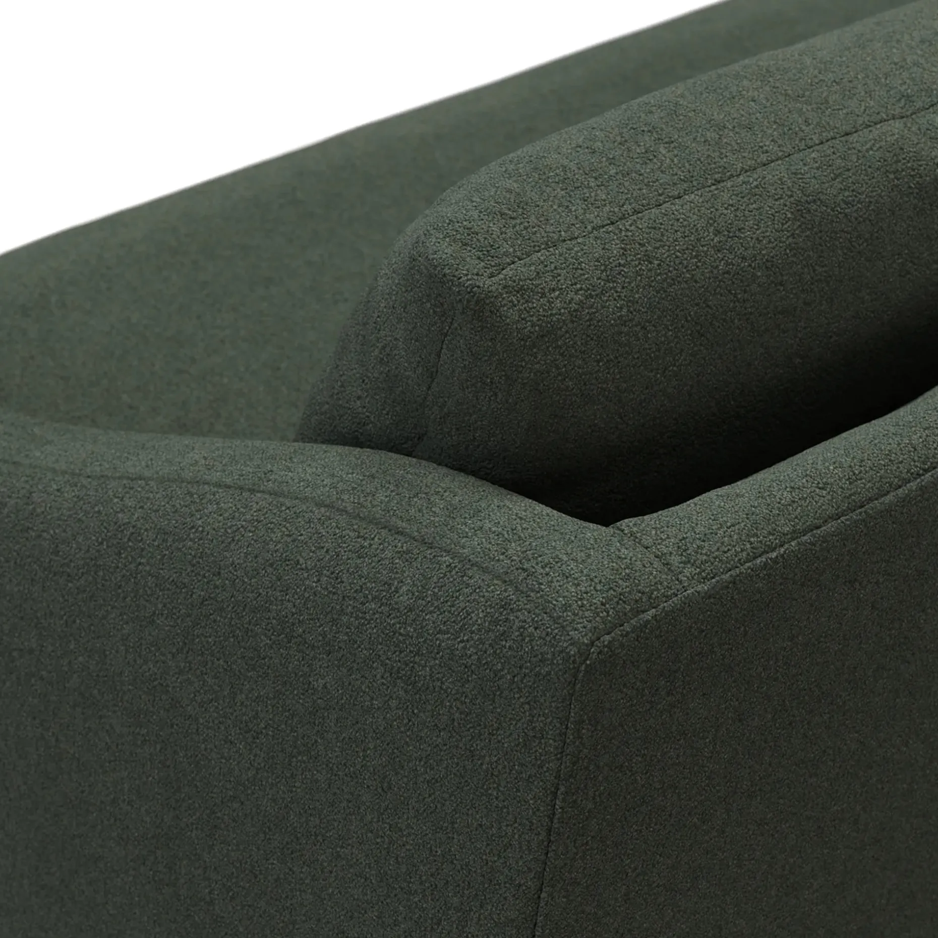 Landry 84.5" Sofa - Green Wool Bouclé