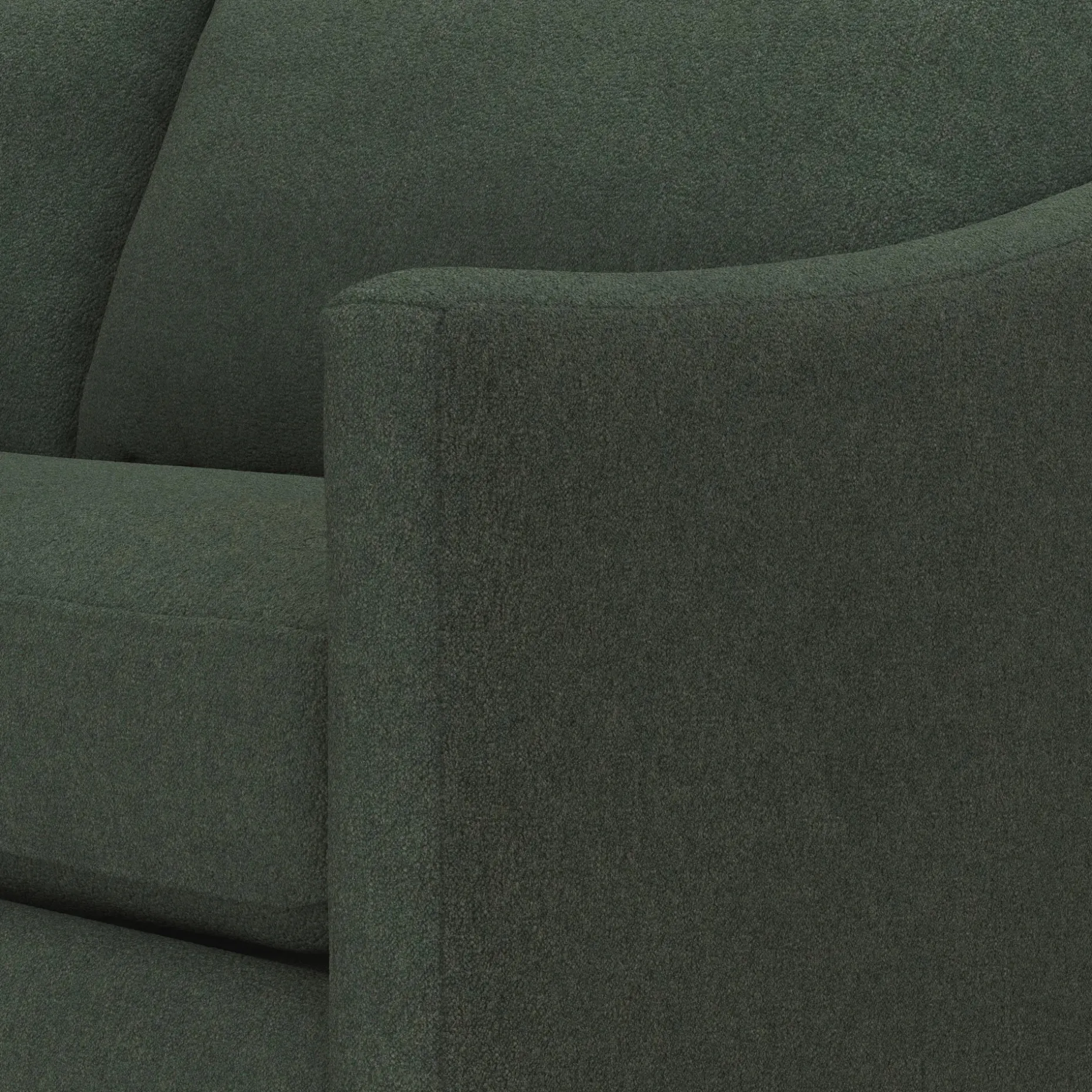 Landry 84.5" Sofa - Green Wool Bouclé