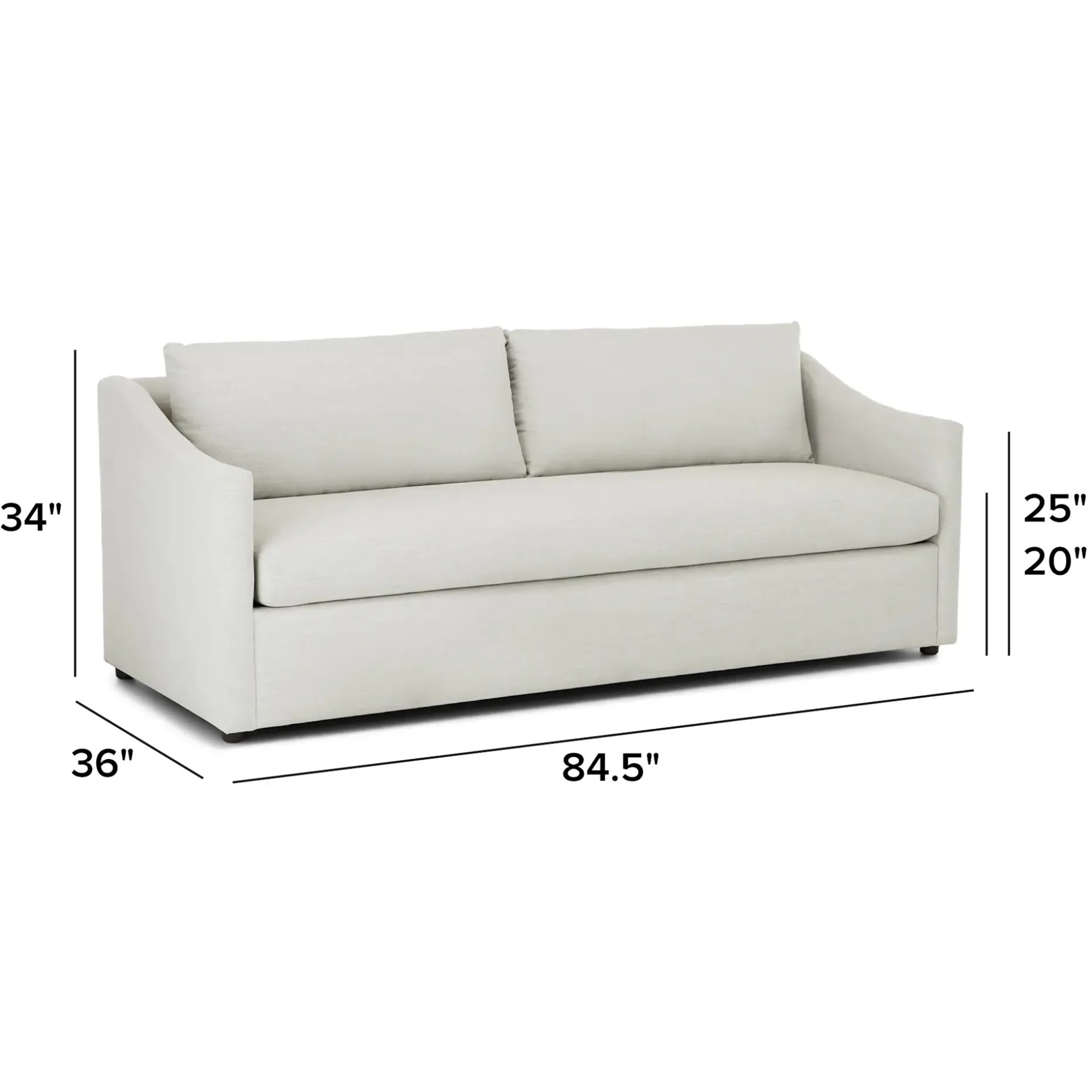 Landry 84.5" Sofa - Napa Dove