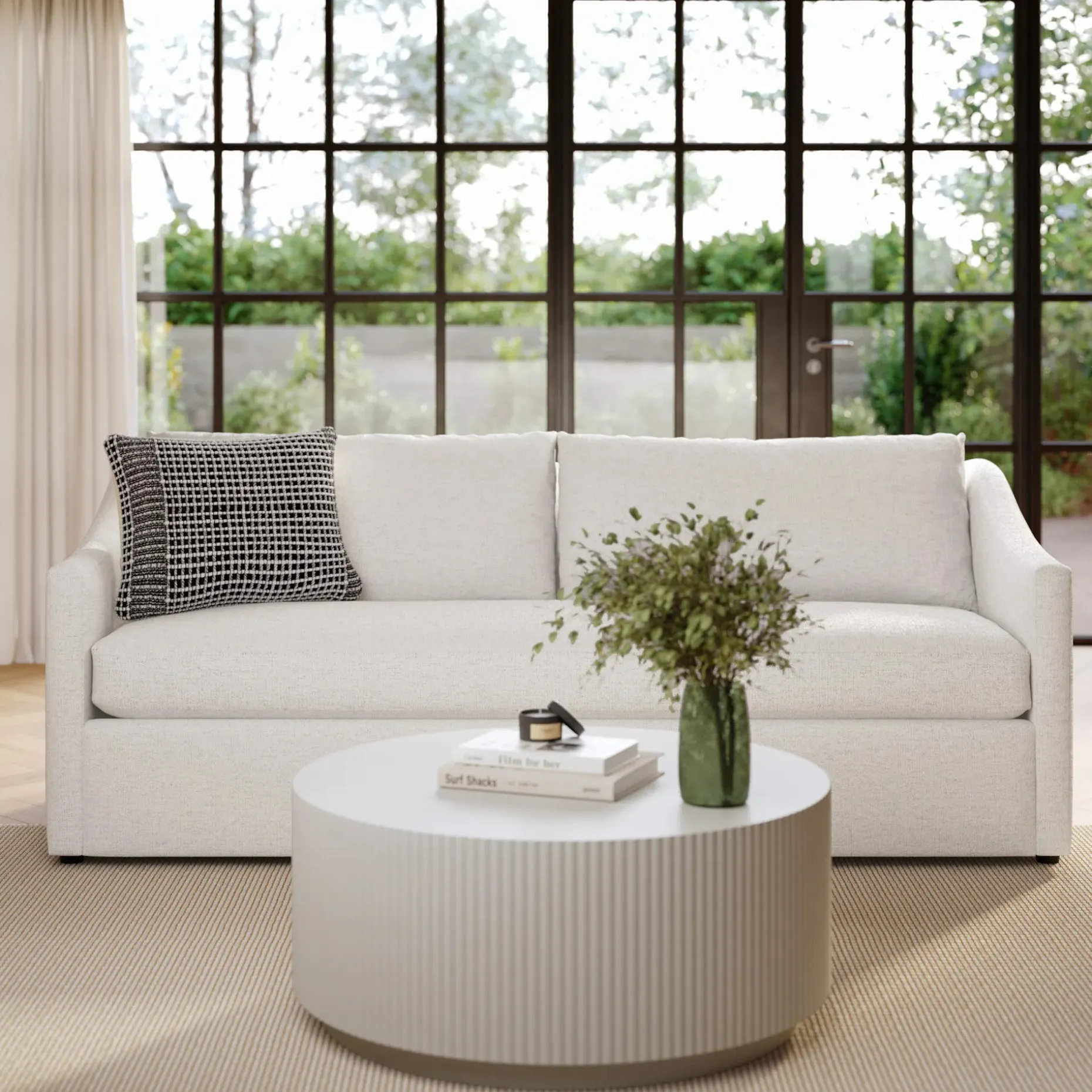 Landry 84.5" Sofa - Napa White
