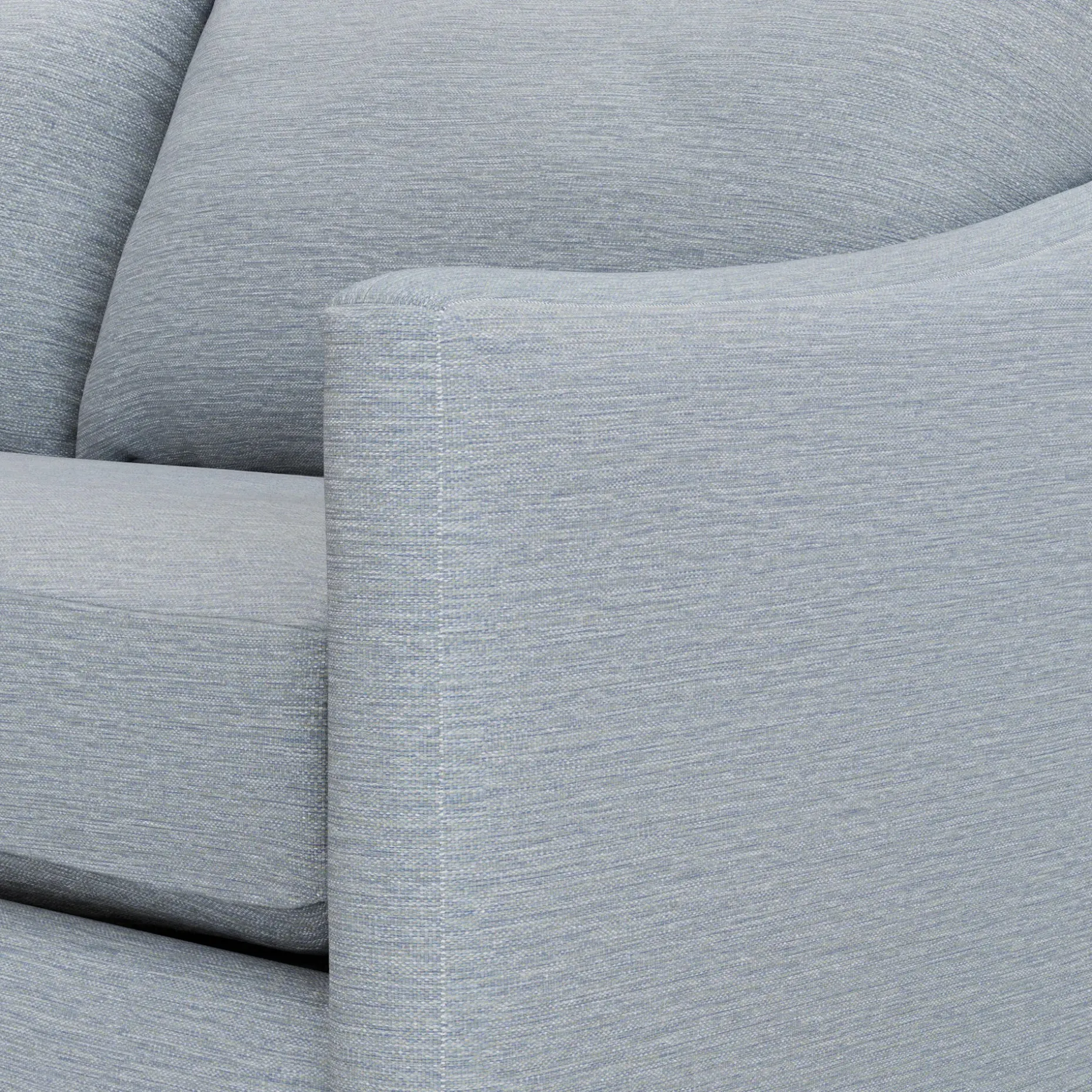 Landry 84.5" Sofa - Silver Light Blue