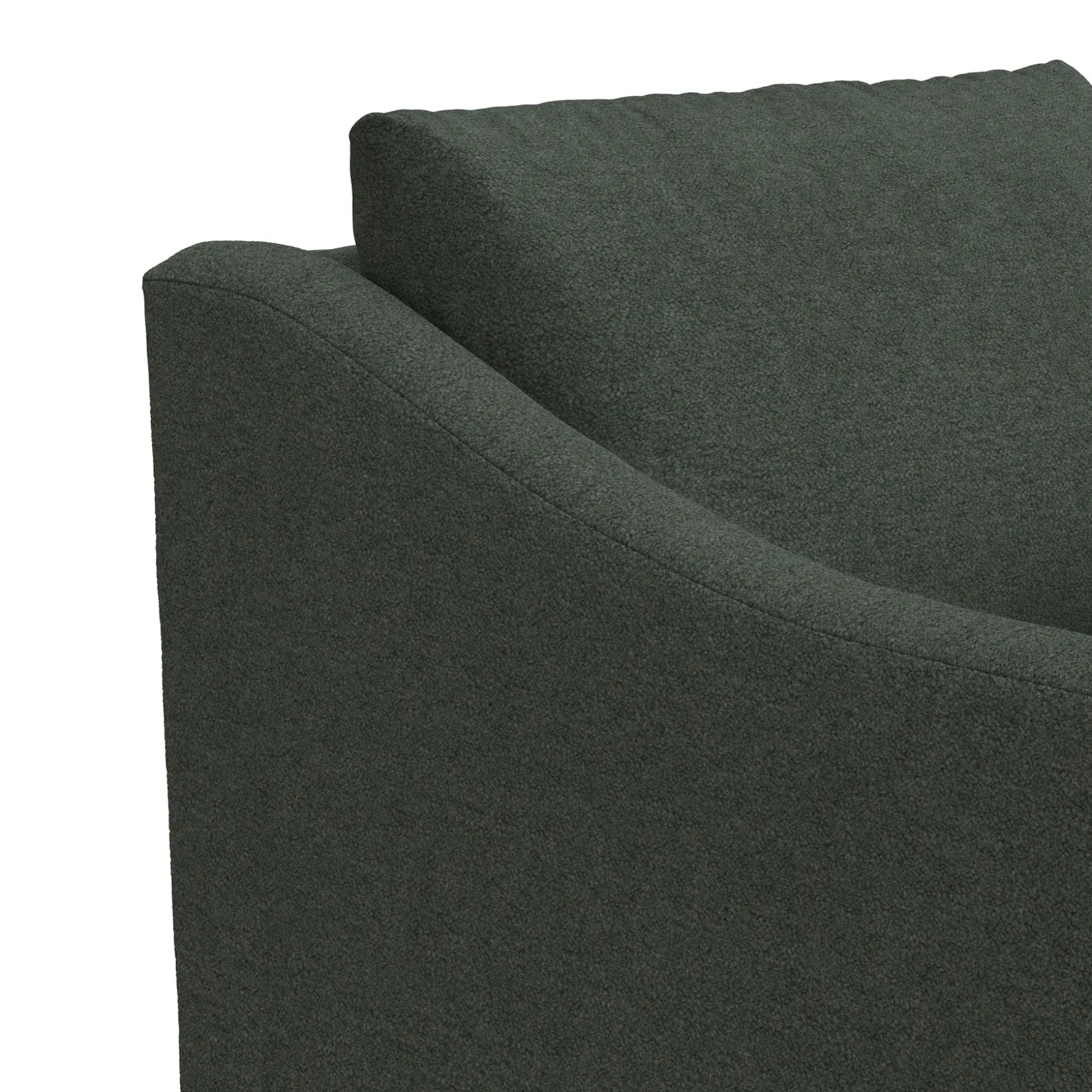 Landry 32.25" Swivel Lounge Chair - Green Wool Bouclé