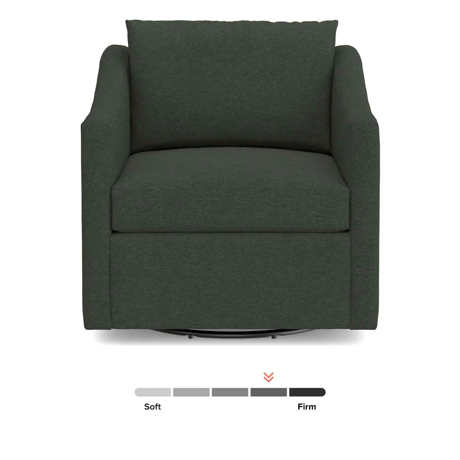 Landry 32.25" Swivel Lounge Chair - Green Wool Bouclé